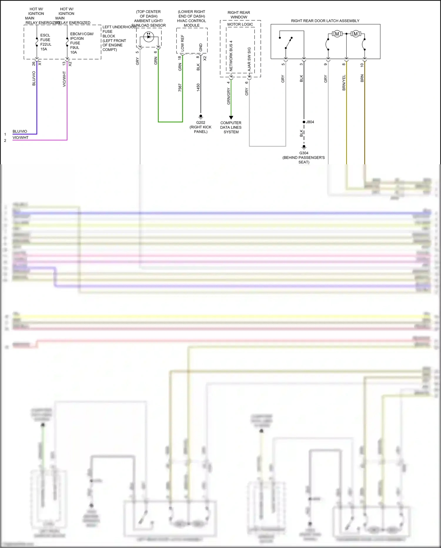 Cadillac CT6 I facelift (2018-2023) computer data lines system wiring diagram  (60 of 122)