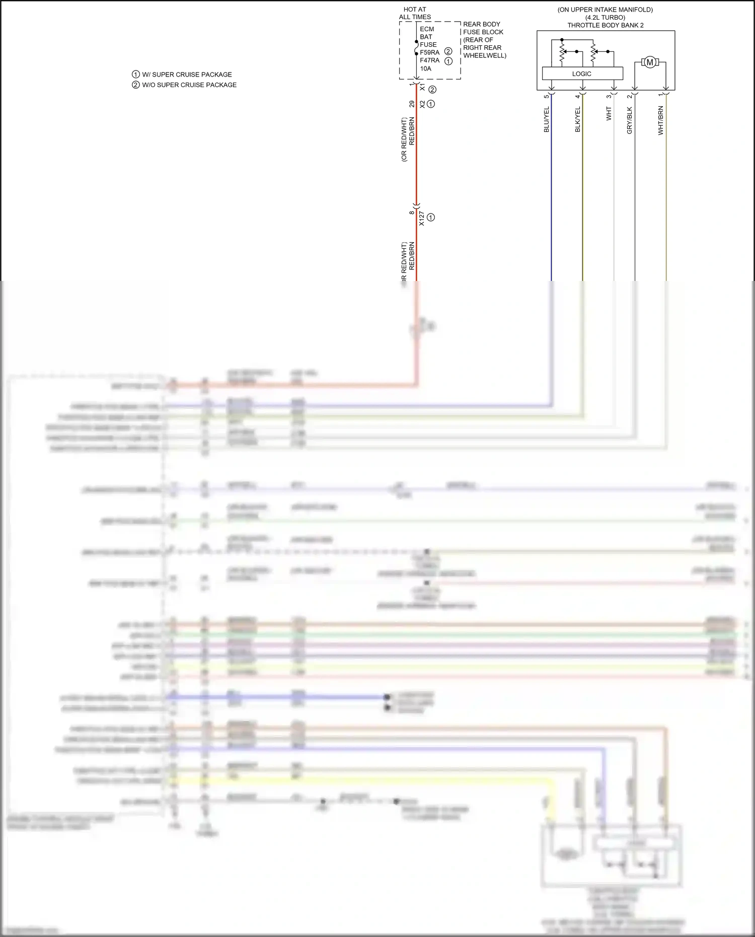 Cadillac CT6 I facelift (2018-2023) computer data lines system wiring diagram  (73 of 122)