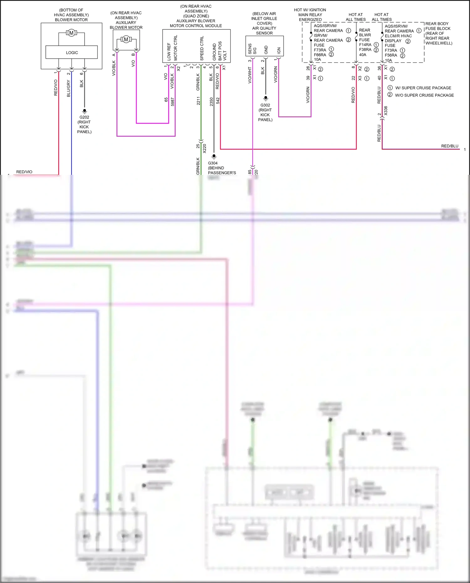 Cadillac CT6 I facelift (2018-2023) computer data lines system wiring diagram  (71 of 122)