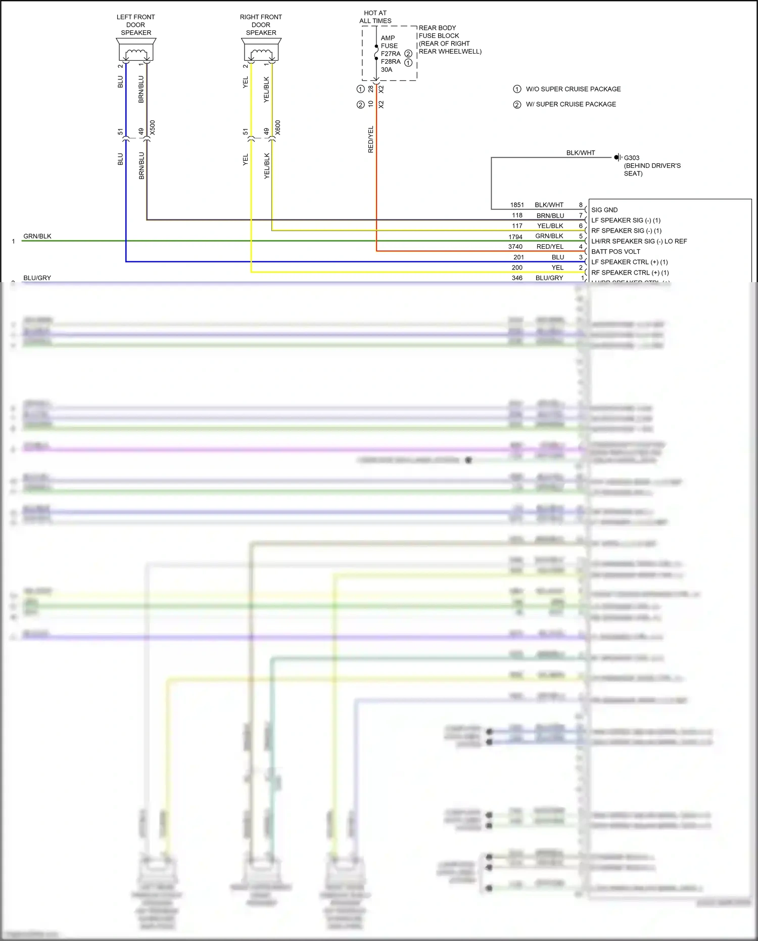 Cadillac CT6 I facelift (2018-2023) computer data lines system wiring diagram  (8 of 122)