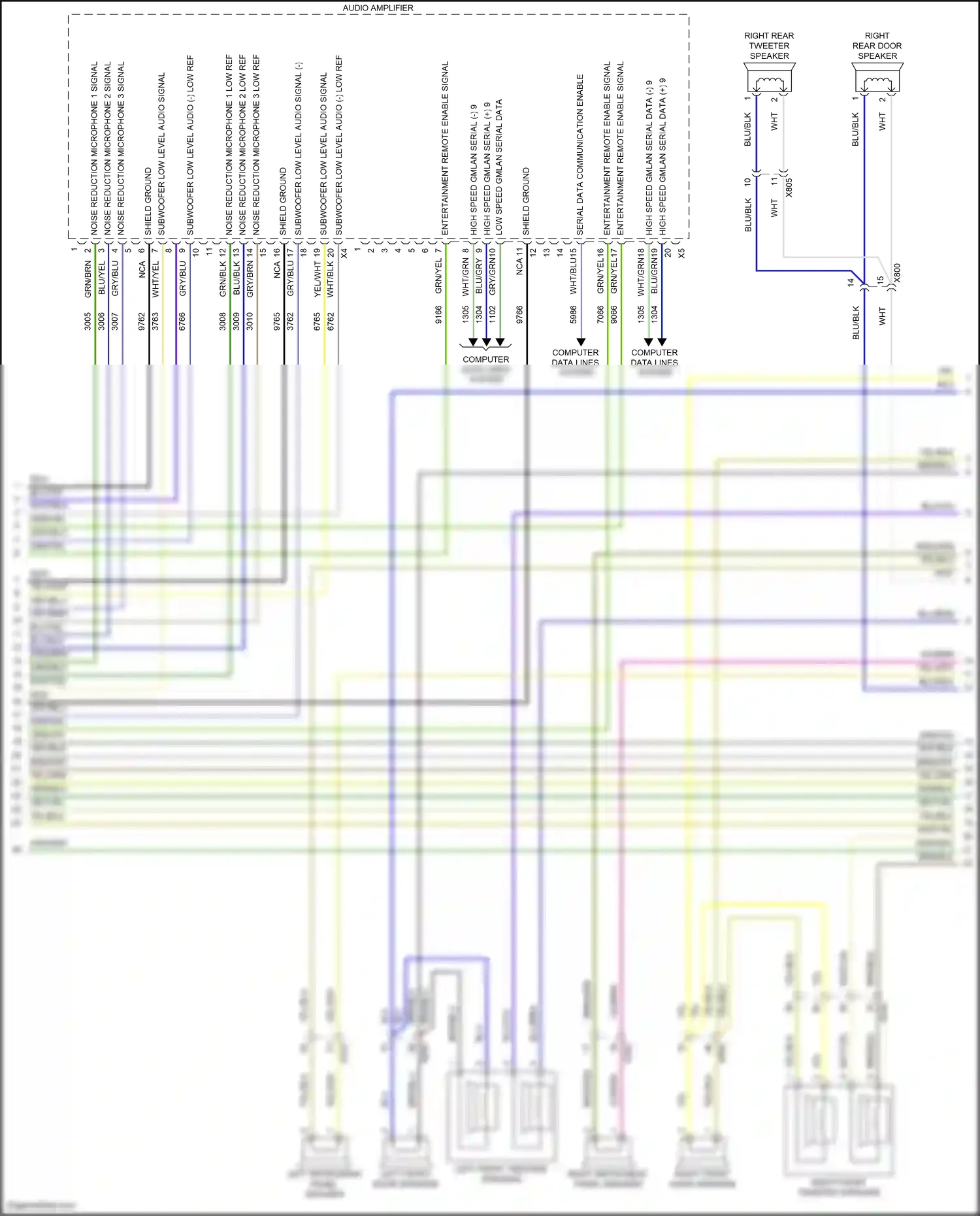 Cadillac CT6 I facelift (2018-2023) computer data lines system wiring diagram  (28 of 122)