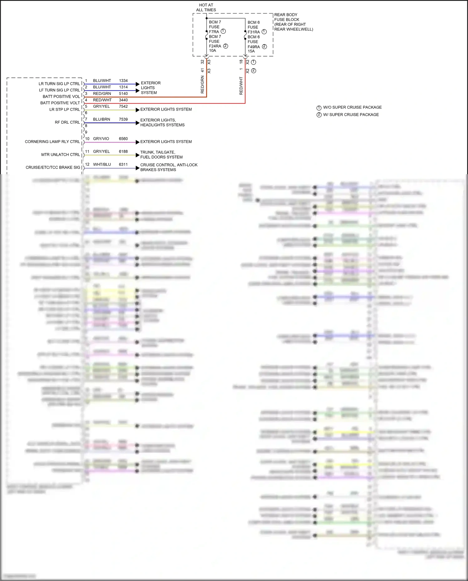 Cadillac CT6 I facelift (2018-2023) computer data lines system wiring diagram  (102 of 122)