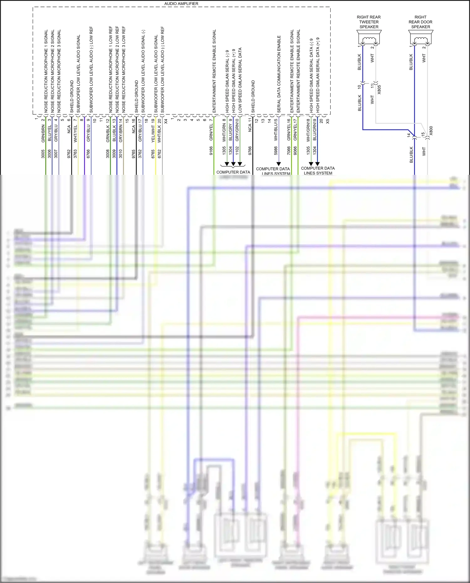 Cadillac CT6 I facelift (2018-2023) computer data lines system wiring diagram  (15 of 122)