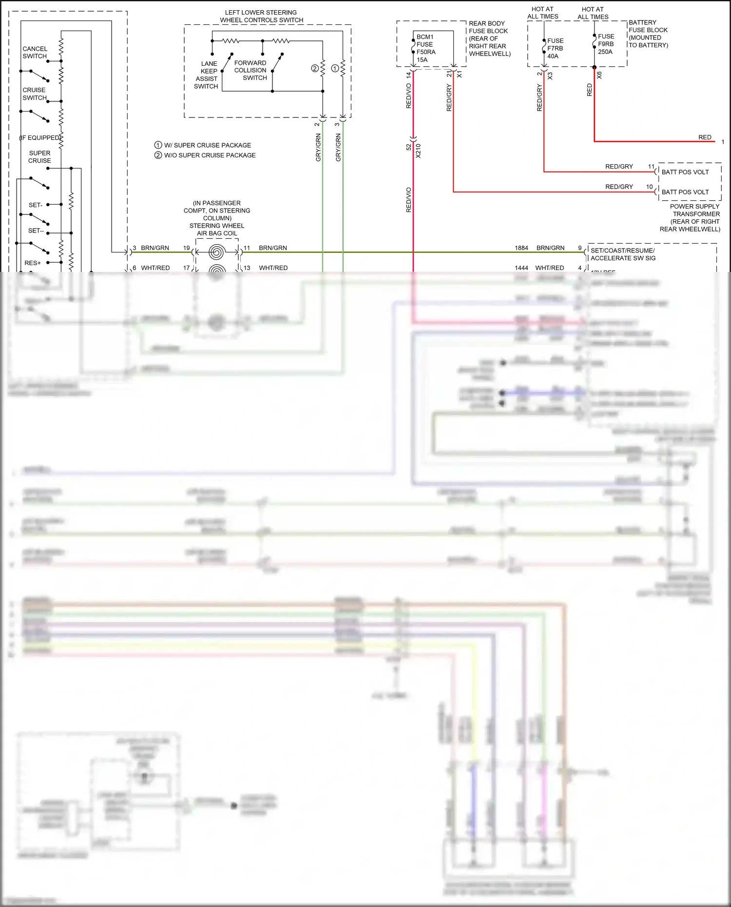 Cadillac CT6 I facelift (2018-2023) computer data lines system wiring diagram  (74 of 122)