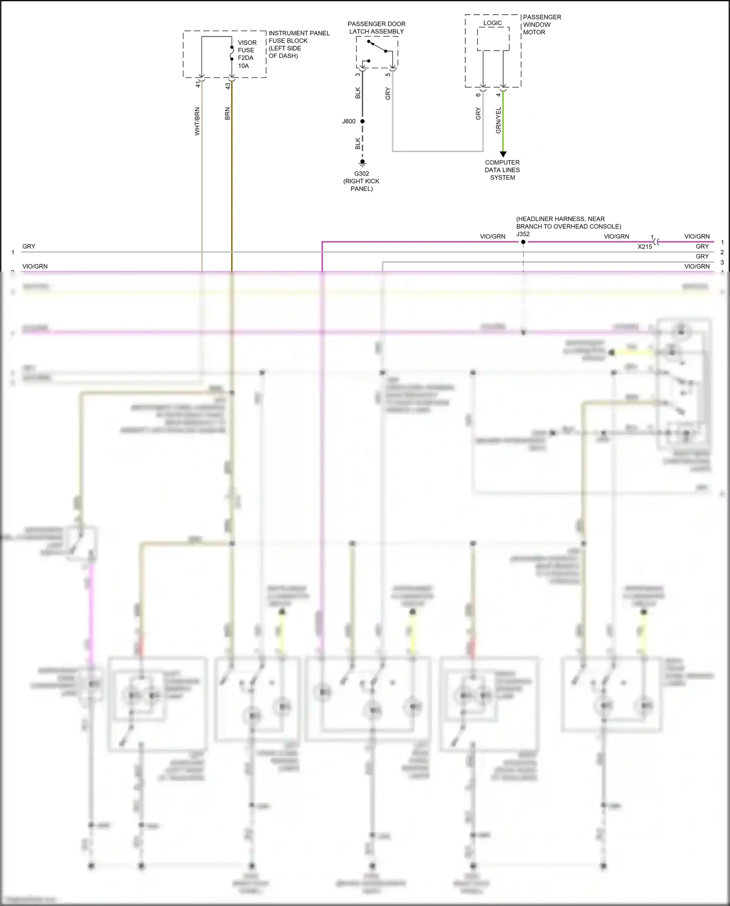 Cadillac CT6 I facelift (2018-2023) computer data lines system wiring diagram  (32 of 122)