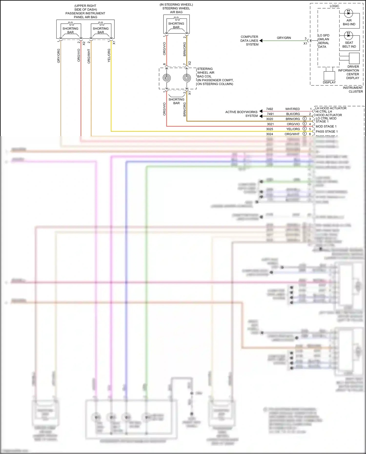 Cadillac CT6 I facelift (2018-2023) computer data lines system wiring diagram  (110 of 122)