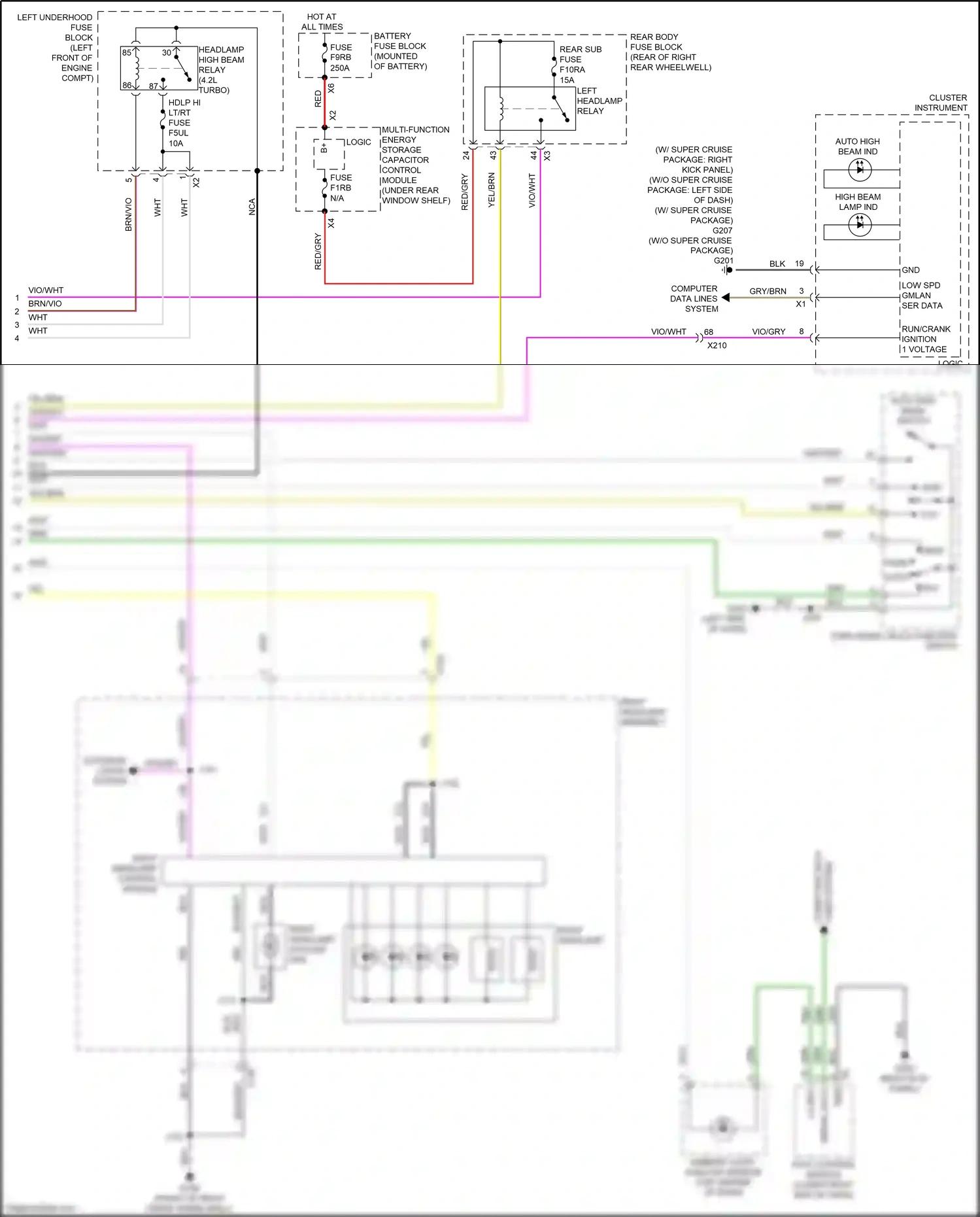 Cadillac CT6 I facelift (2018-2023) computer data lines system wiring diagram  (34 of 122)