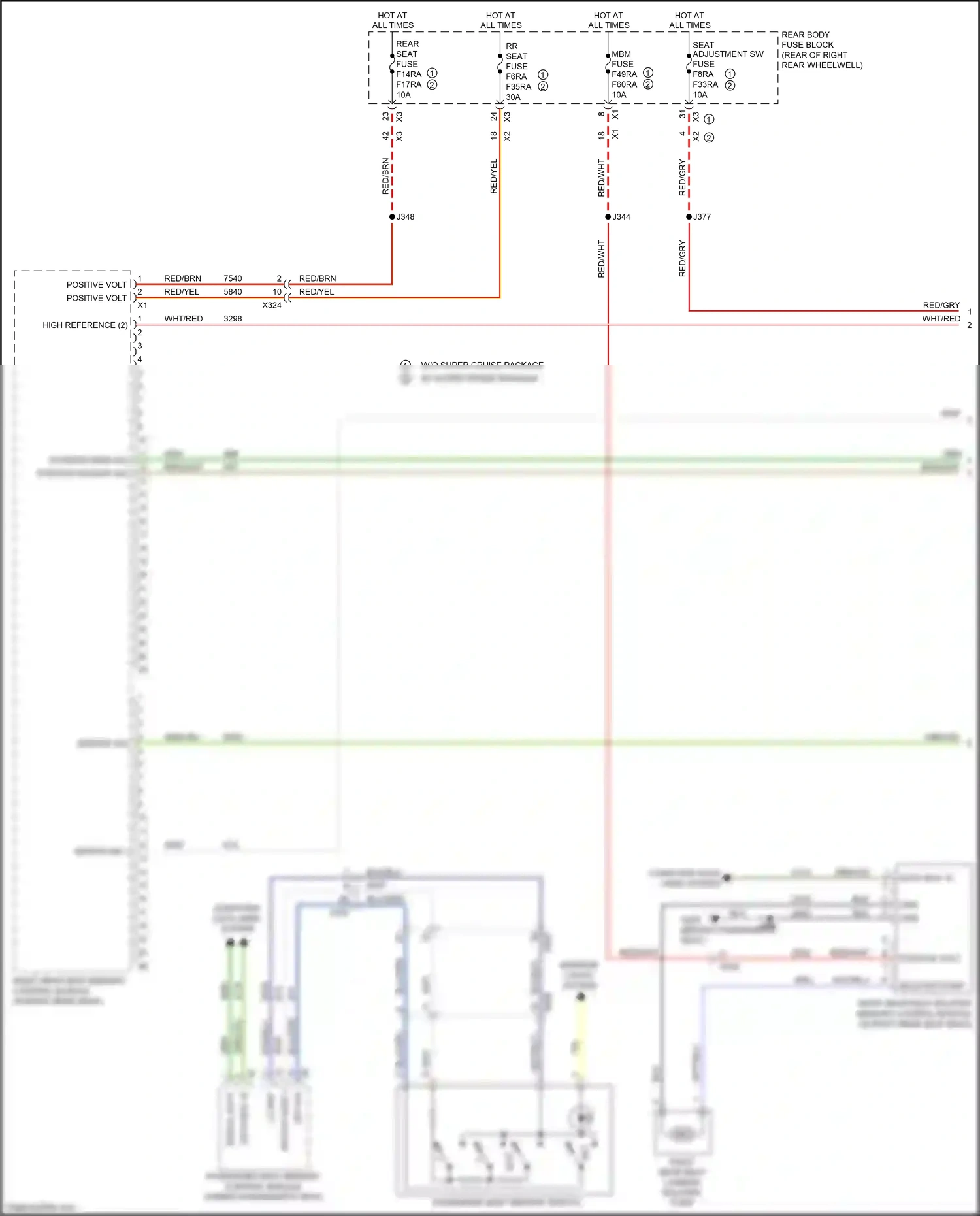 Cadillac CT6 I facelift (2018-2023) computer data lines system wiring diagram  (38 of 122)