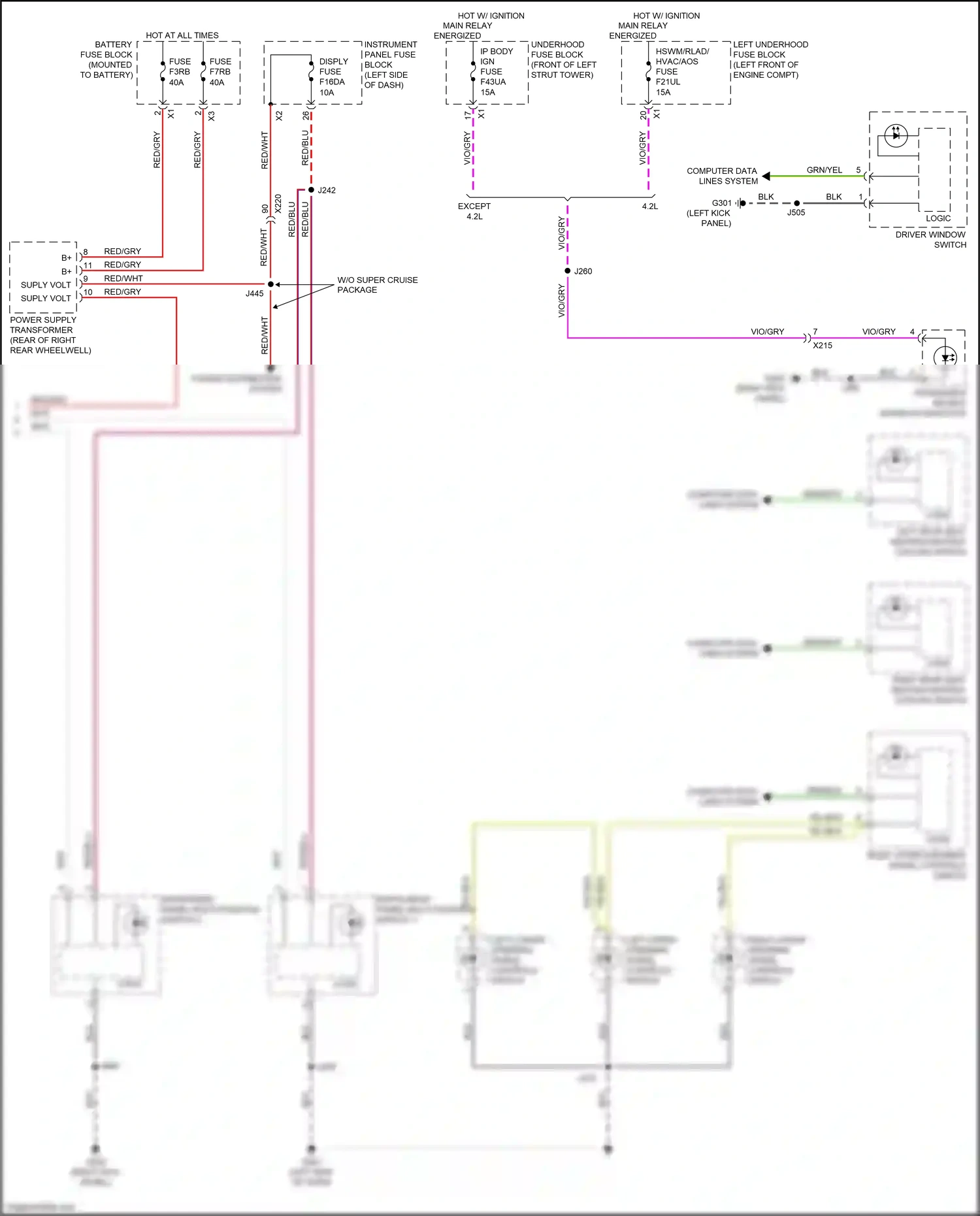 Cadillac CT6 I facelift (2018-2023) computer data lines system wiring diagram  (25 of 122)