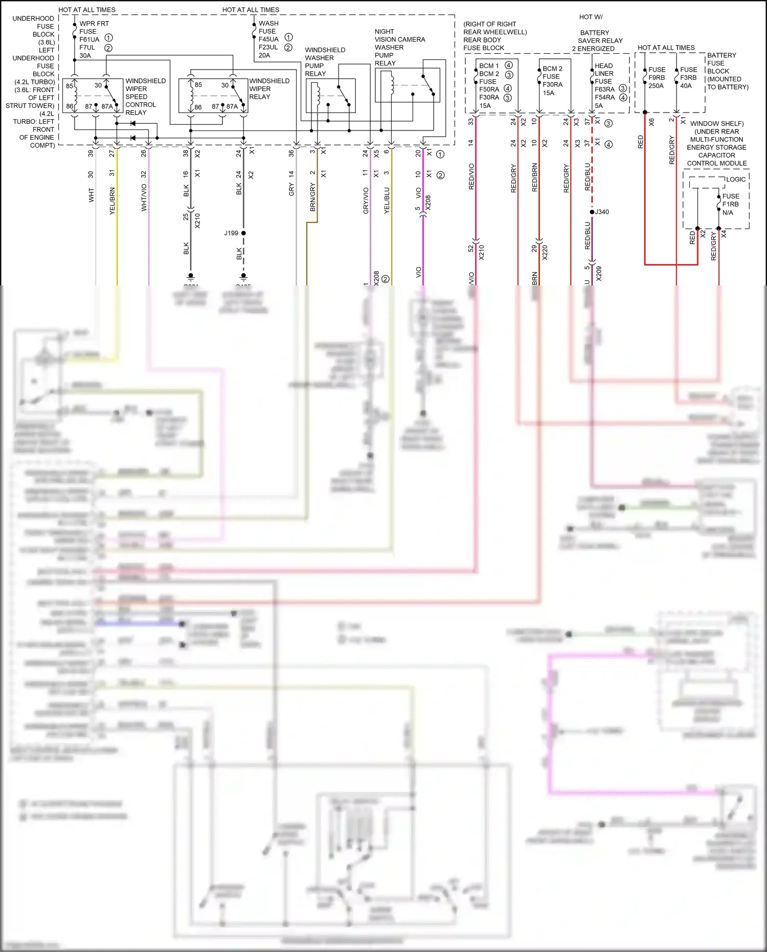 Cadillac CT6 I facelift (2018-2023) computer data lines system wiring diagram  (20 of 122)