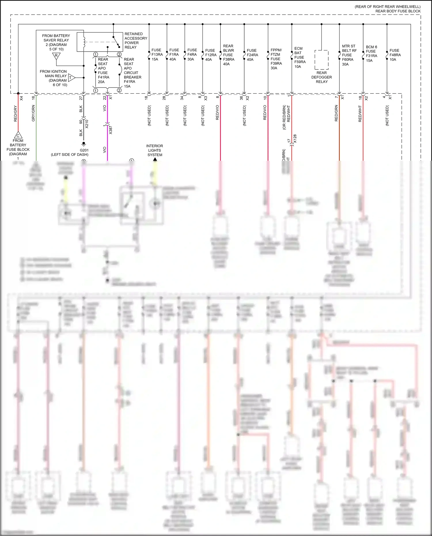 Cadillac CT6 I facelift (2018-2023) engine control module wiring diagram  (6 of 25)