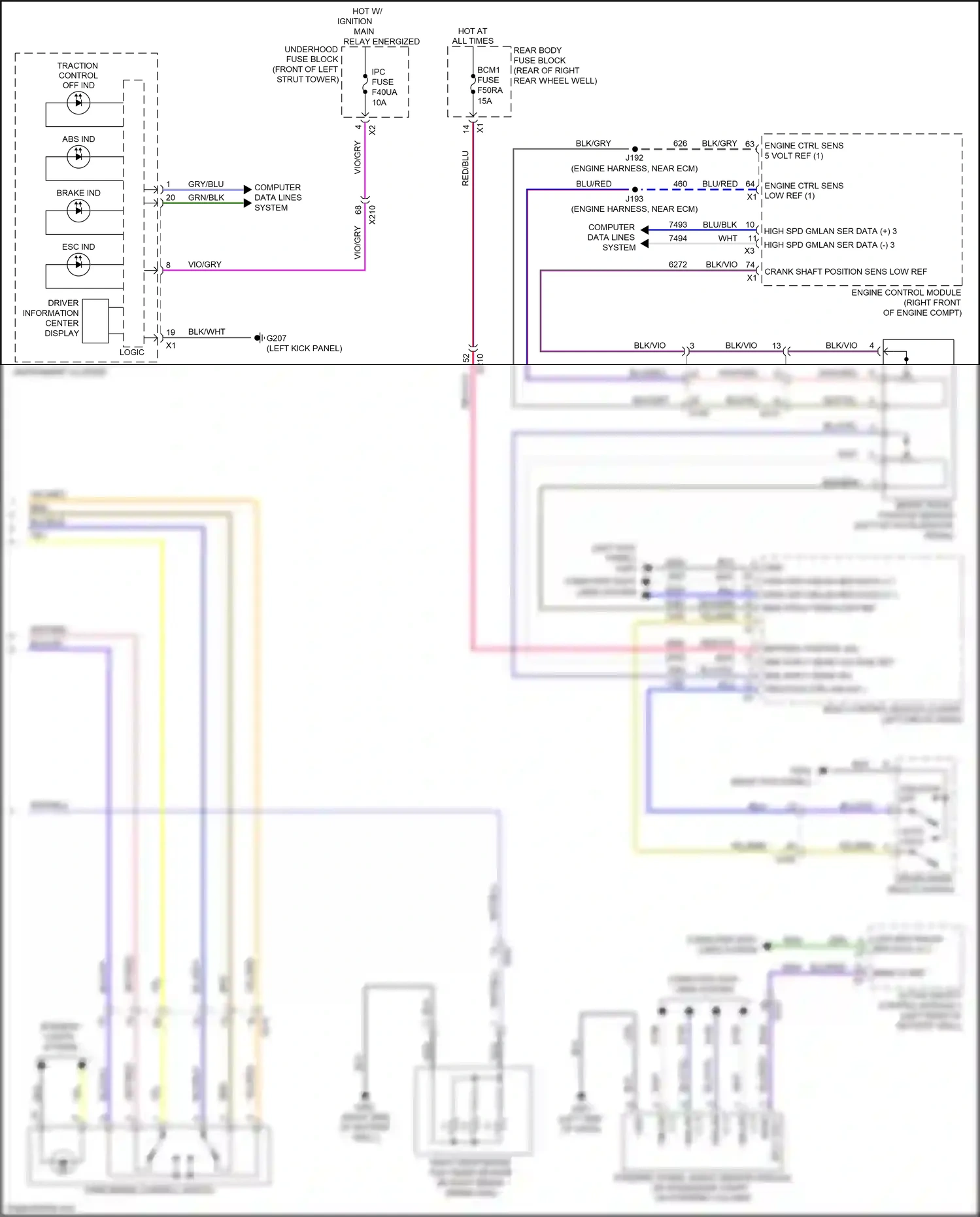 Cadillac CT6 I facelift (2018-2023) engine control module wiring diagram  (21 of 25)