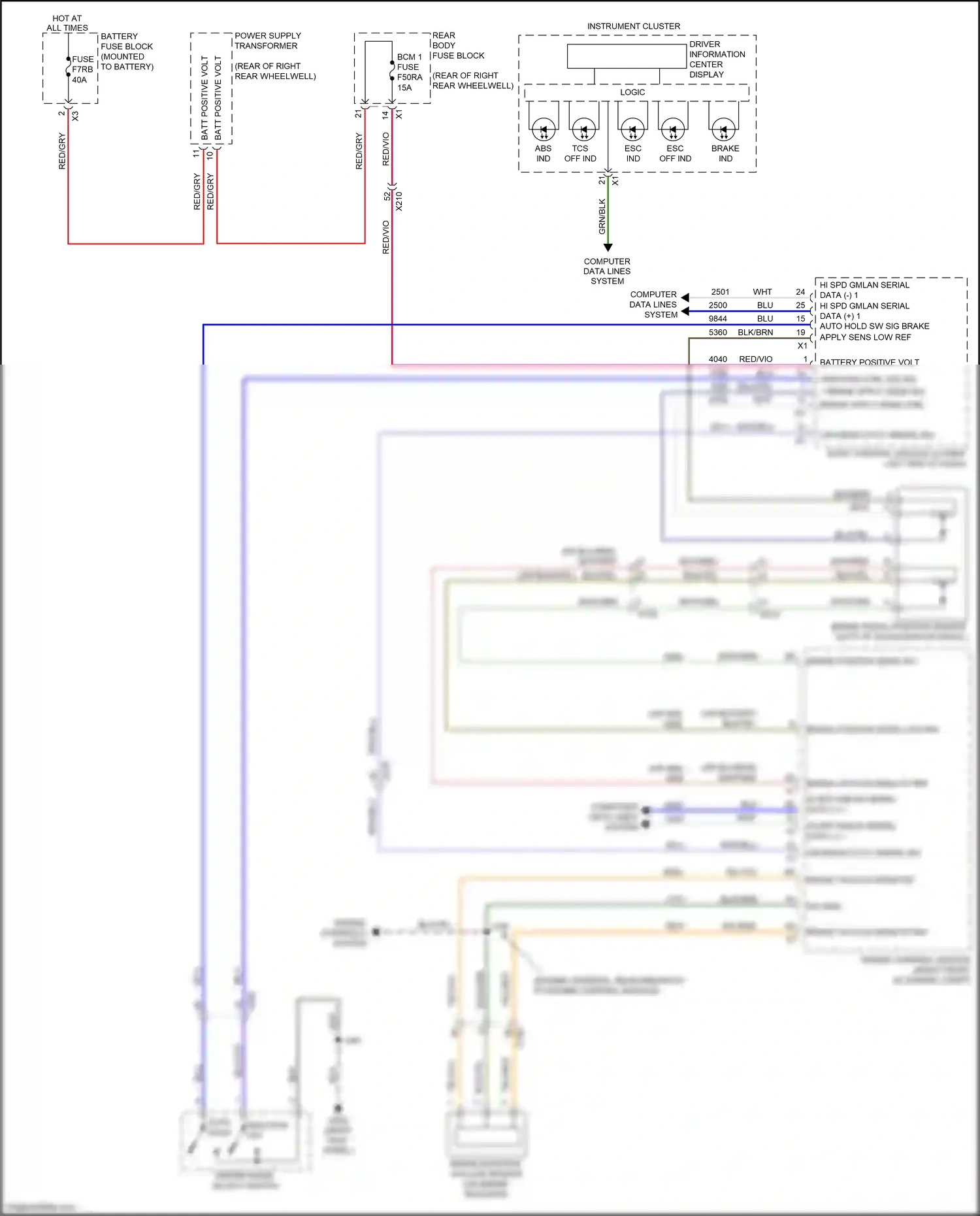 Cadillac CT6 I facelift (2018-2023) engine control module wiring diagram  (11 of 25)