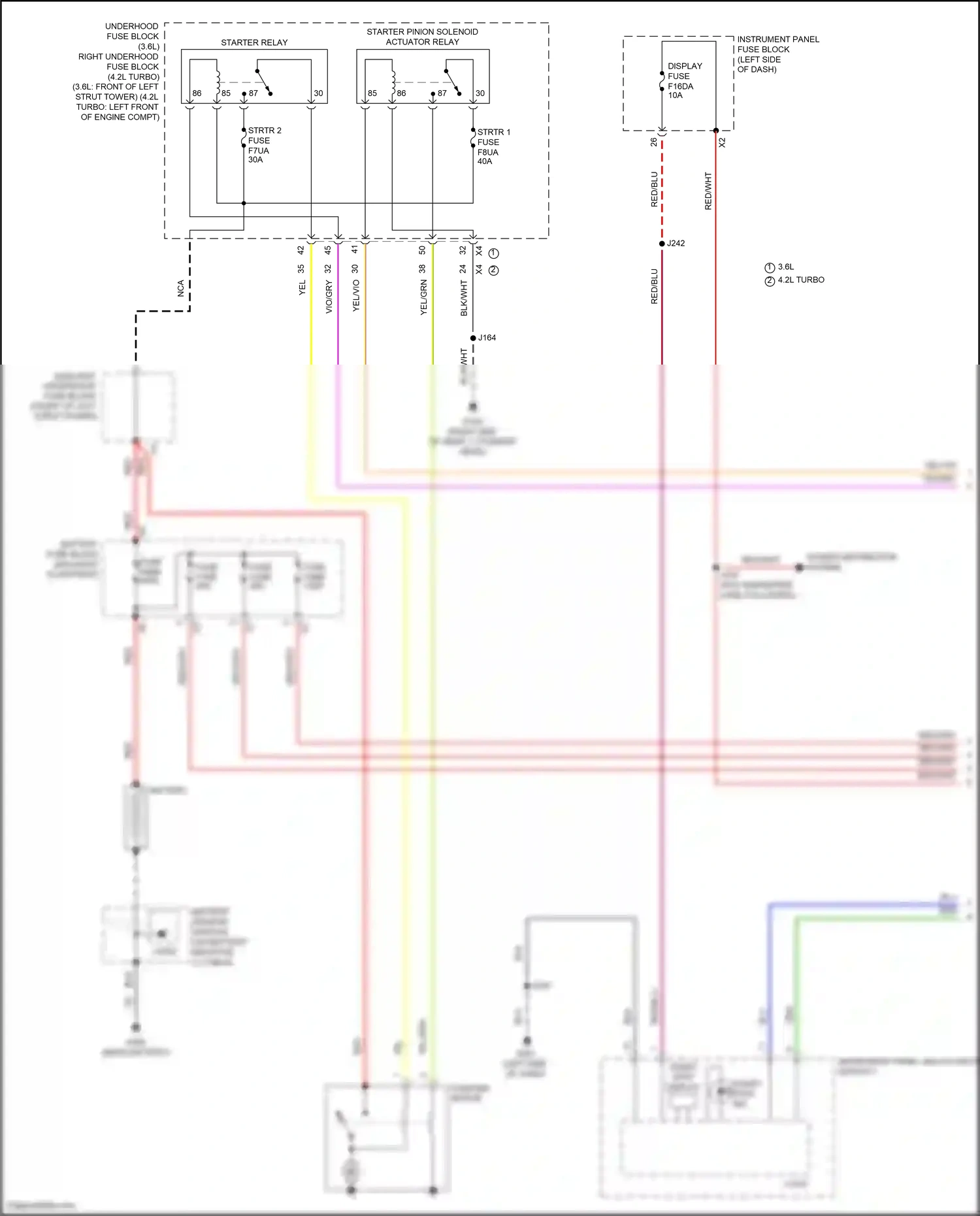 Cadillac CT6 I facelift (2018-2023) instrument panel multi-function switch 1 wiring diagram  (7 of 7)