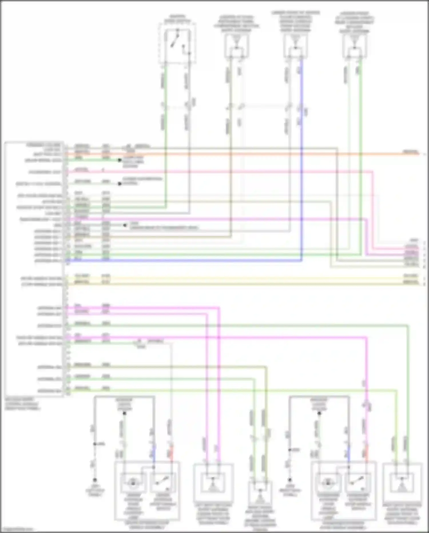 CT6 Cadillac I (2016-2019): Forced entry circuit (1 of 5)