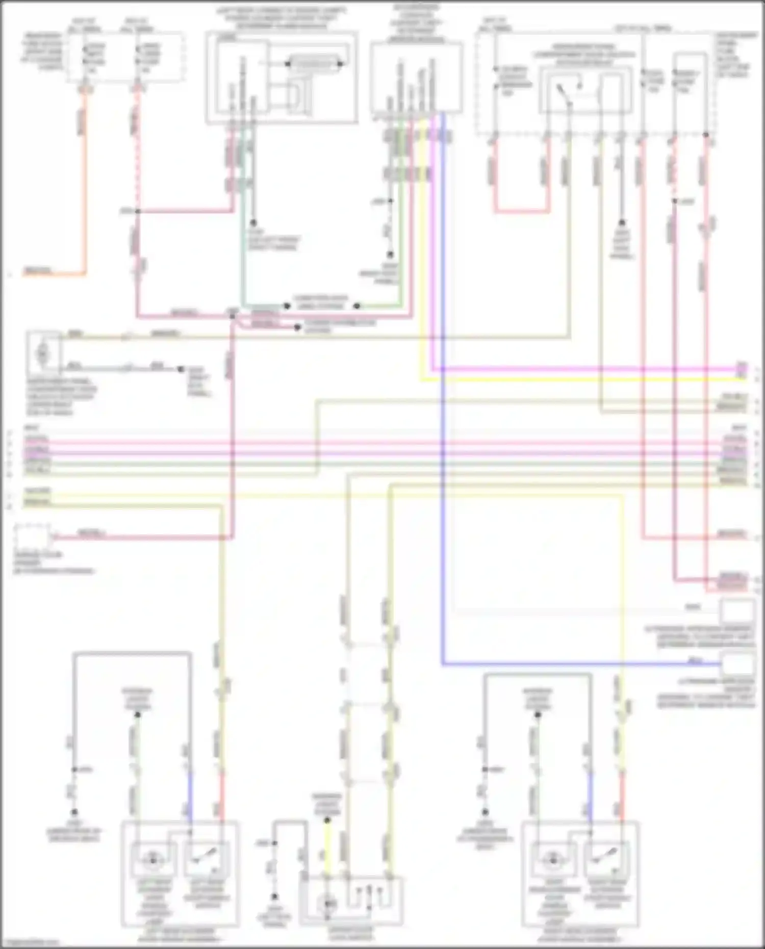 CT6 Cadillac I (2016-2019): Forced entry circuit (2 of 5)