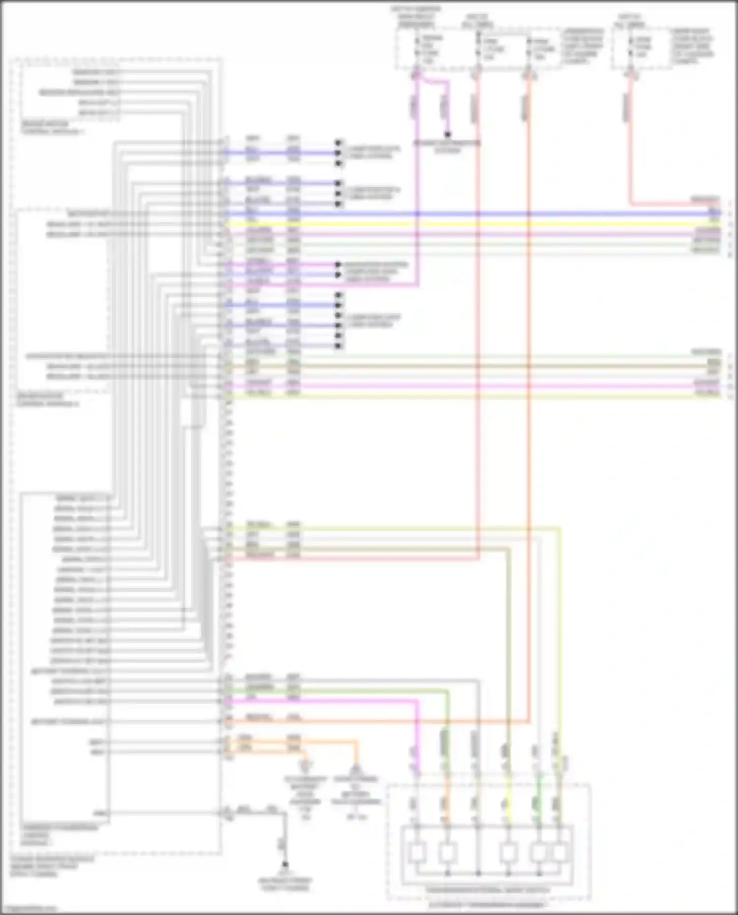 CT6 Cadillac I (2016-2019): Wiring diagram engine performance 2.0l vin x, hybrid system circuit (1 of 10)