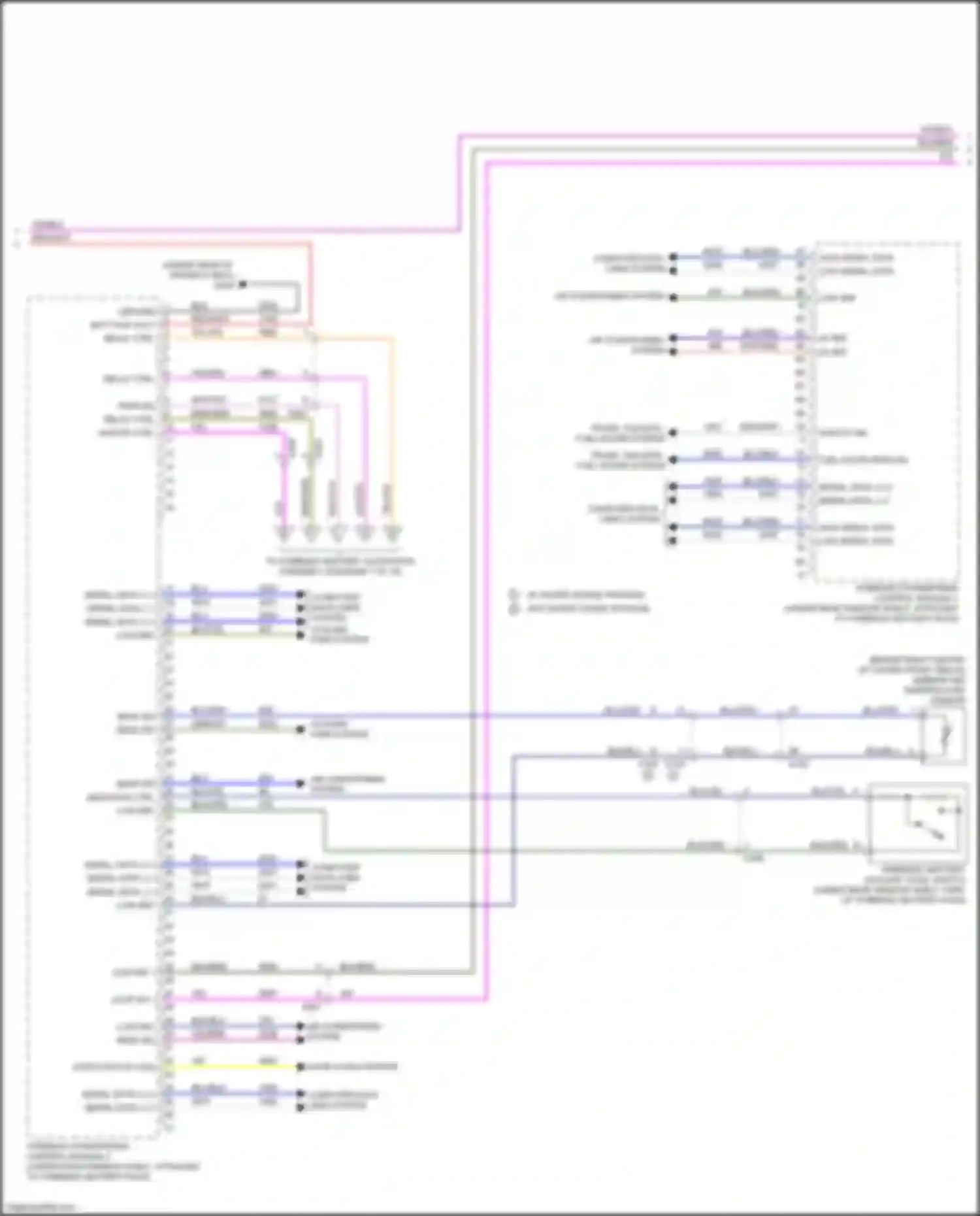 CT6 Cadillac I (2016-2019): Wiring diagram engine performance 2.0l vin x, hybrid system circuit (3 of 10)