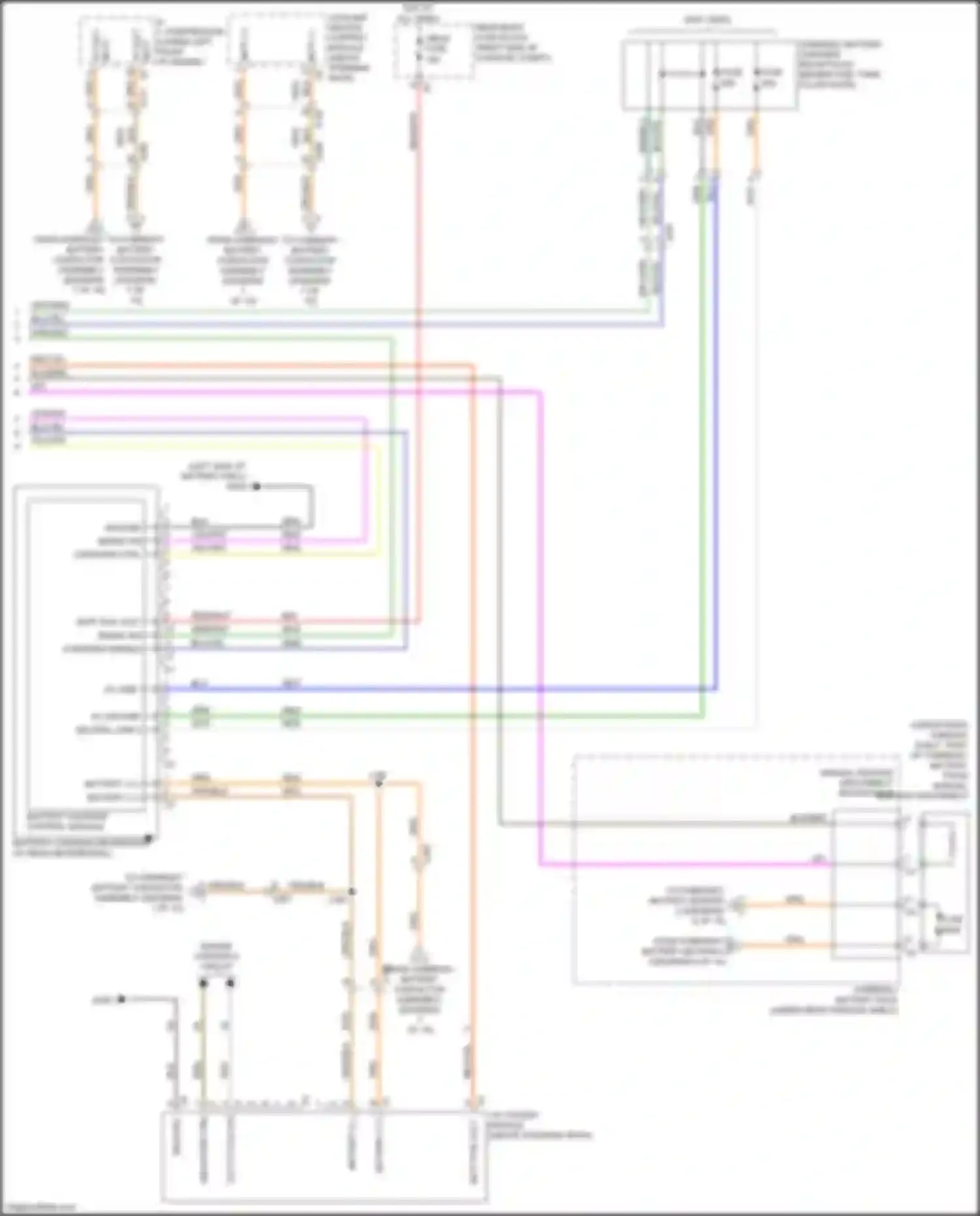 CT6 Cadillac I (2016-2019): Wiring diagram engine performance 2.0l vin x, hybrid system circuit (5 of 10)