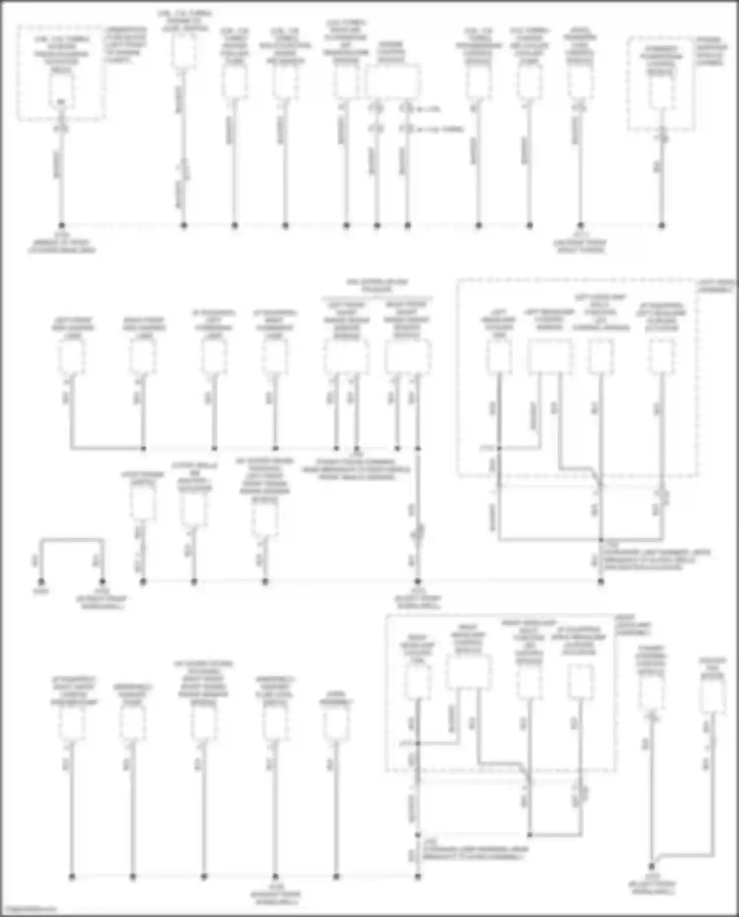 CT6 Cadillac I (2016-2019): Ground distribution circuit (1 of 9)