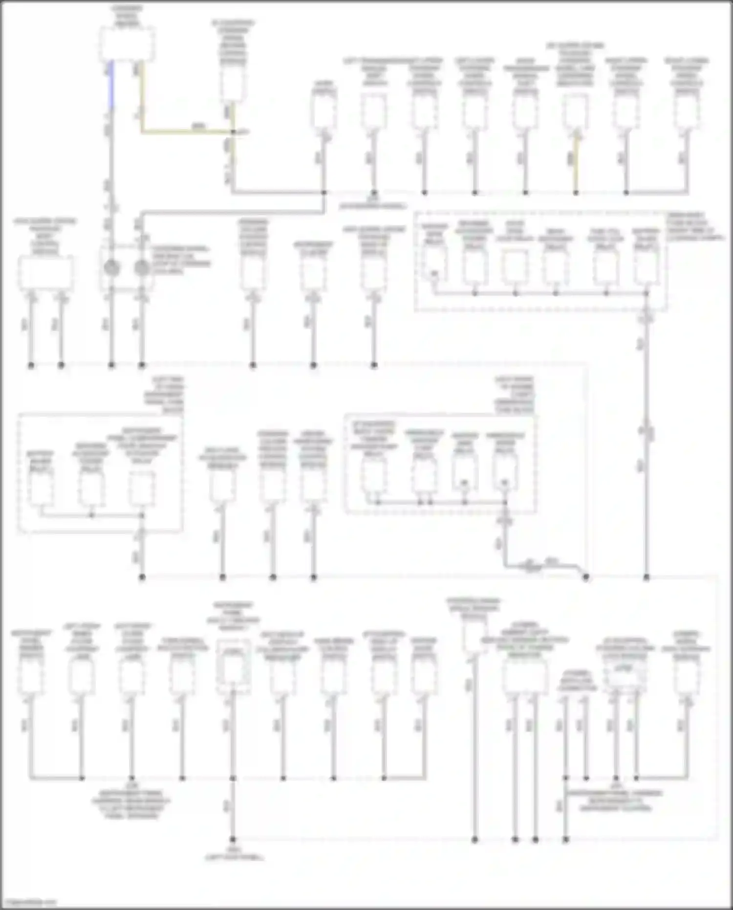 CT6 Cadillac I (2016-2019): Ground distribution circuit (3 of 9)