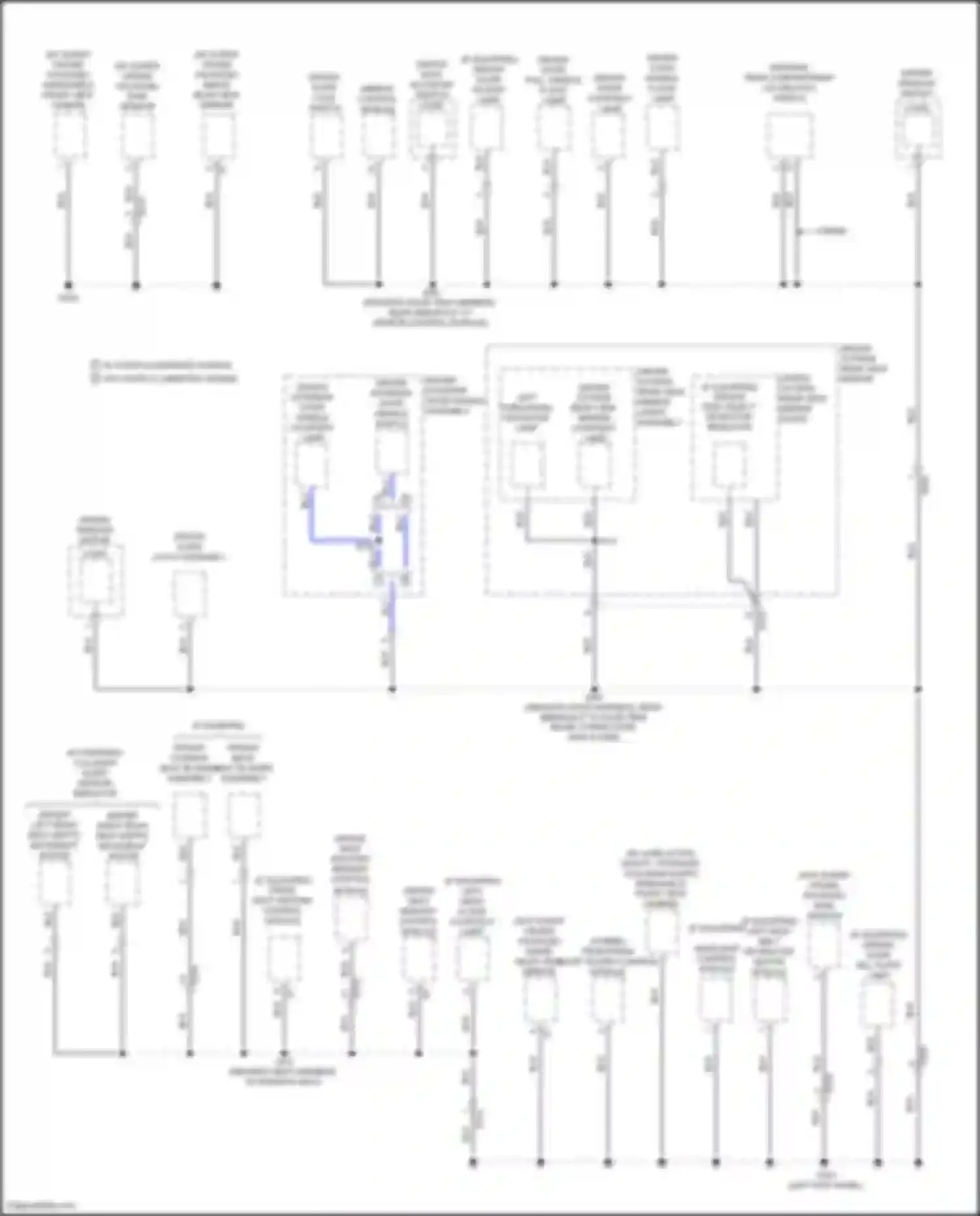 CT6 Cadillac I (2016-2019): Ground distribution circuit (5 of 9)