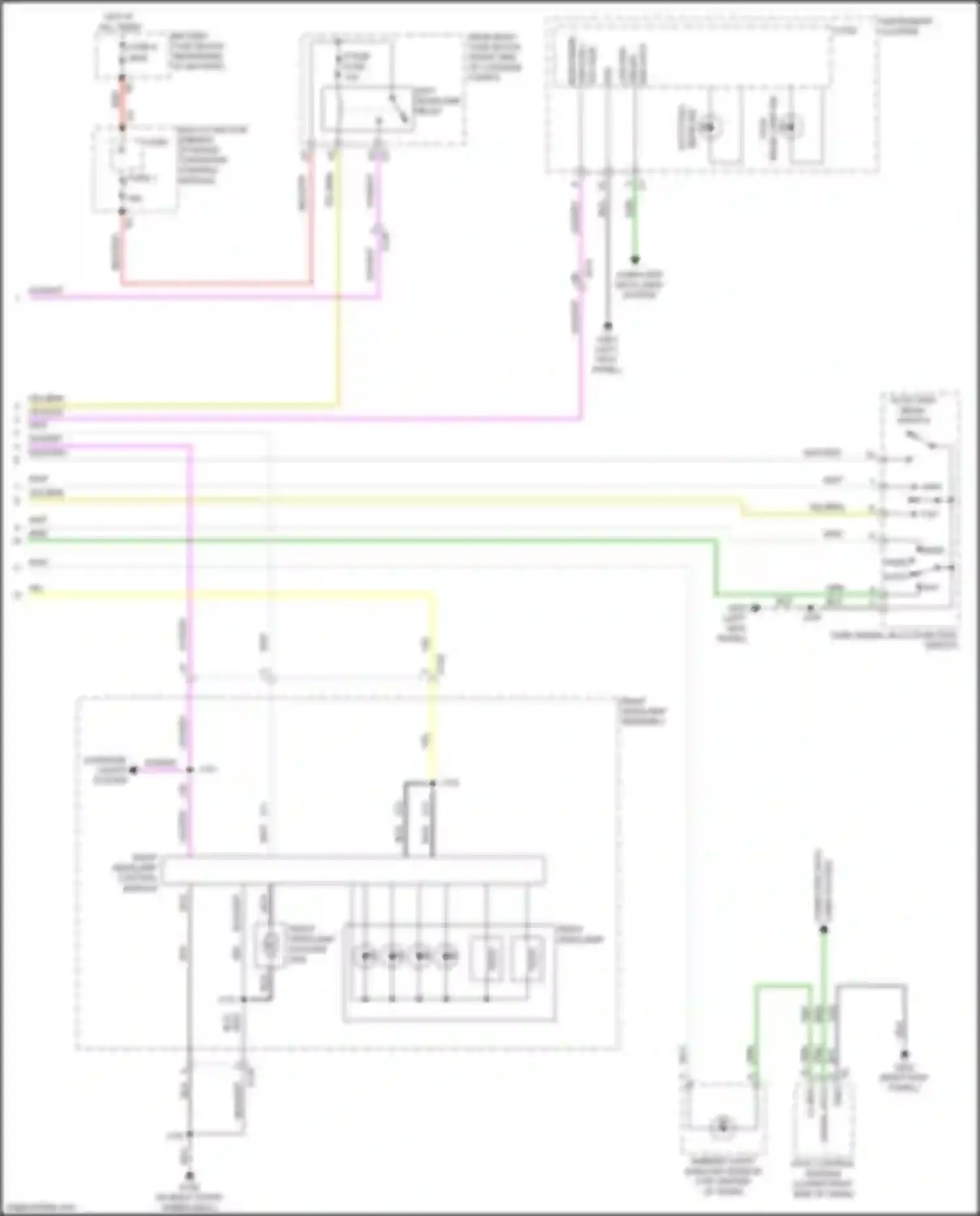 CT6 Cadillac I (2016-2019): Headlights circuit (2 of 2)
