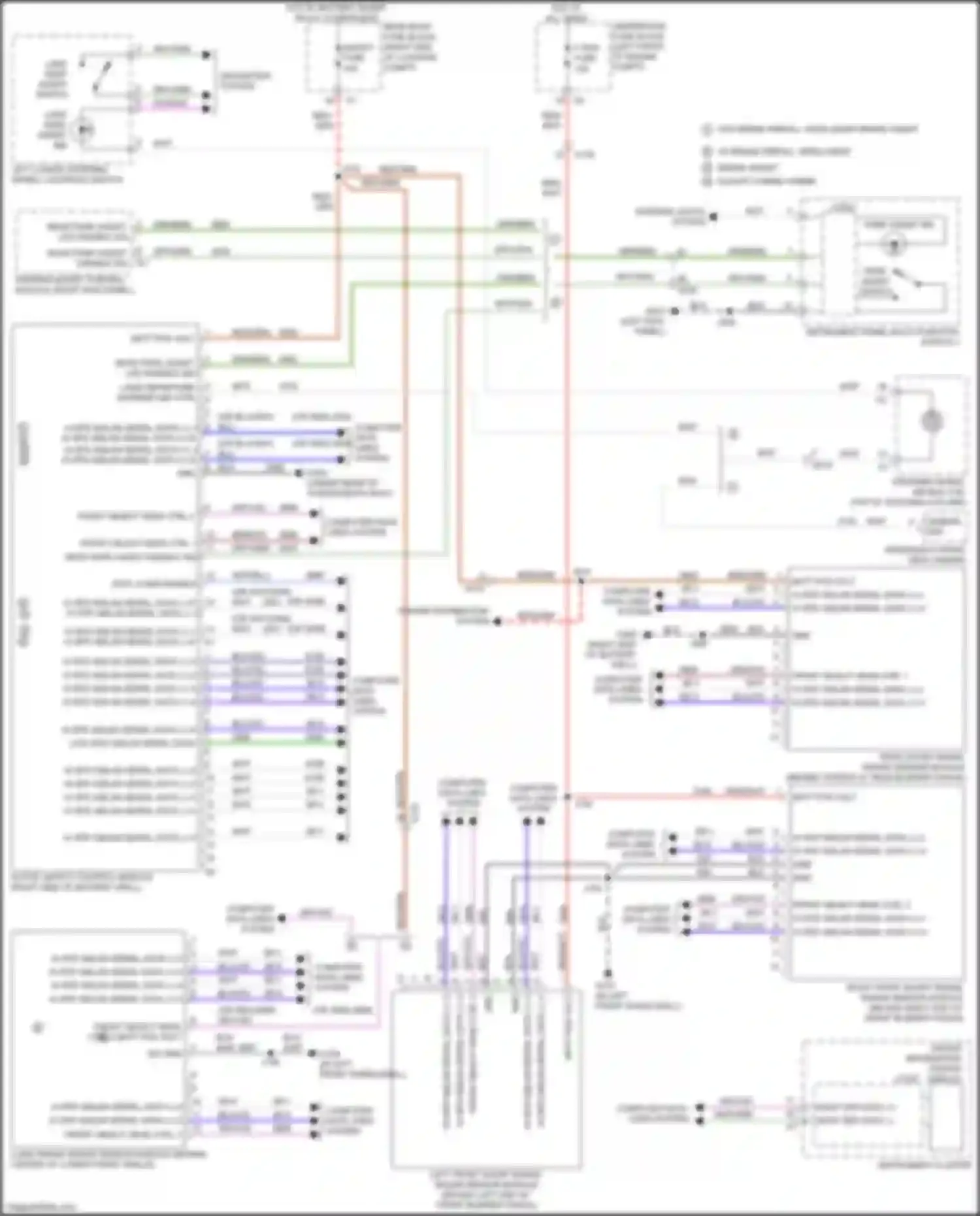 CT6 Cadillac I (2016-2019): Collision avoidance circuit, w/o super cruise package