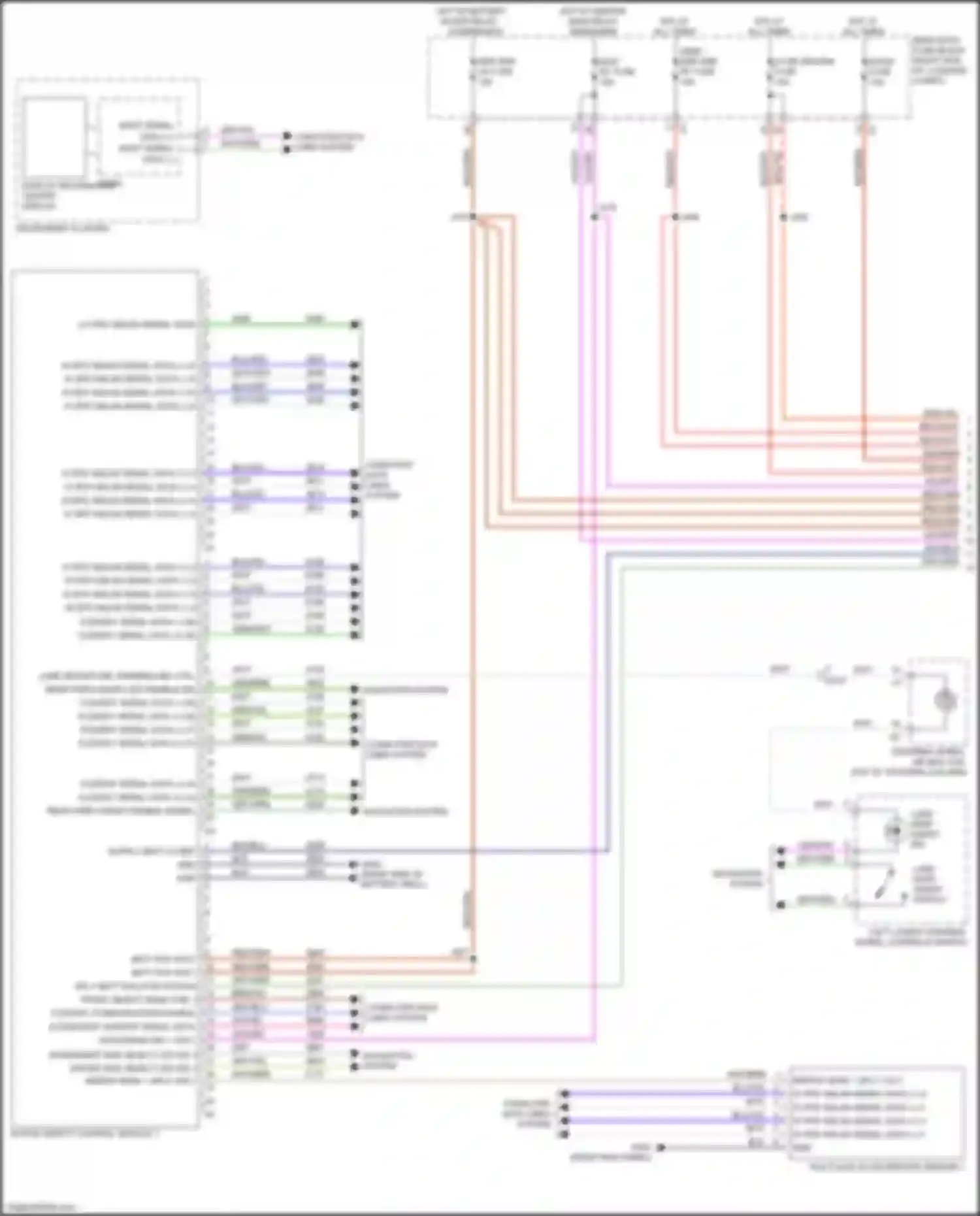 CT6 Cadillac I (2016-2019): Collision avoidance circuit, w/ super cruise package (1 of 3)