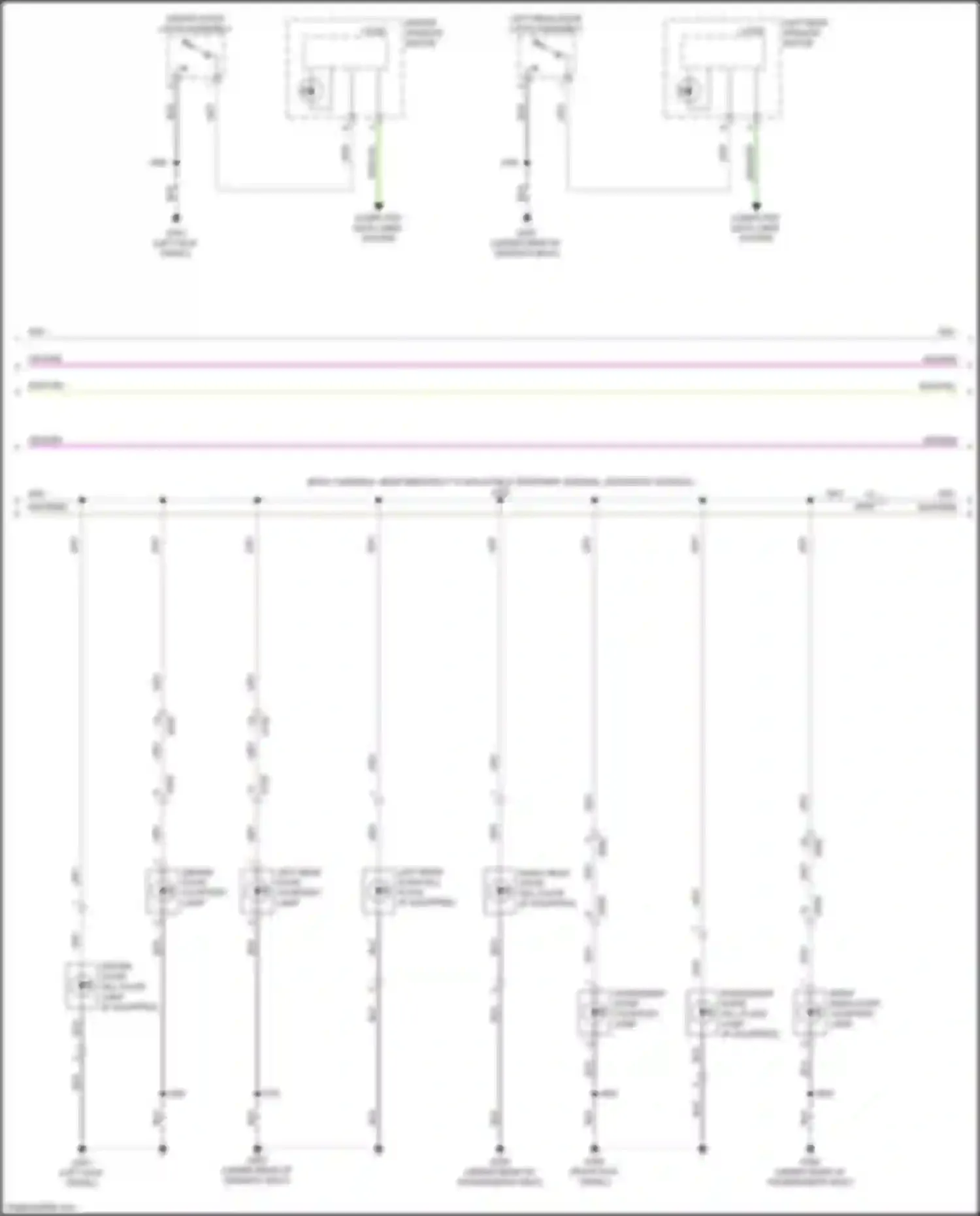 CT6 Cadillac I (2016-2019): Courtesy lamps circuit (2 of 6)