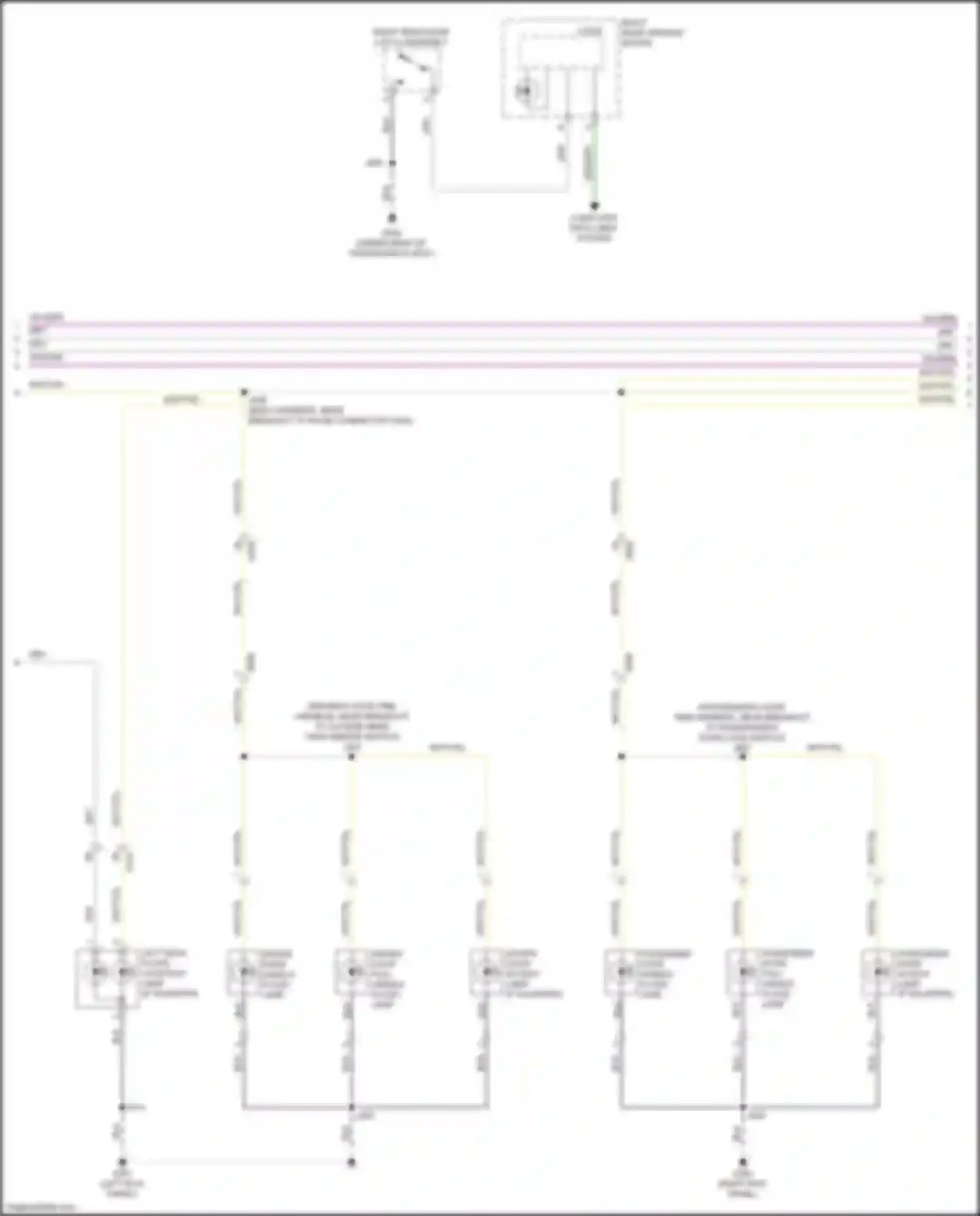 CT6 Cadillac I (2016-2019): Courtesy lamps circuit (4 of 6)
