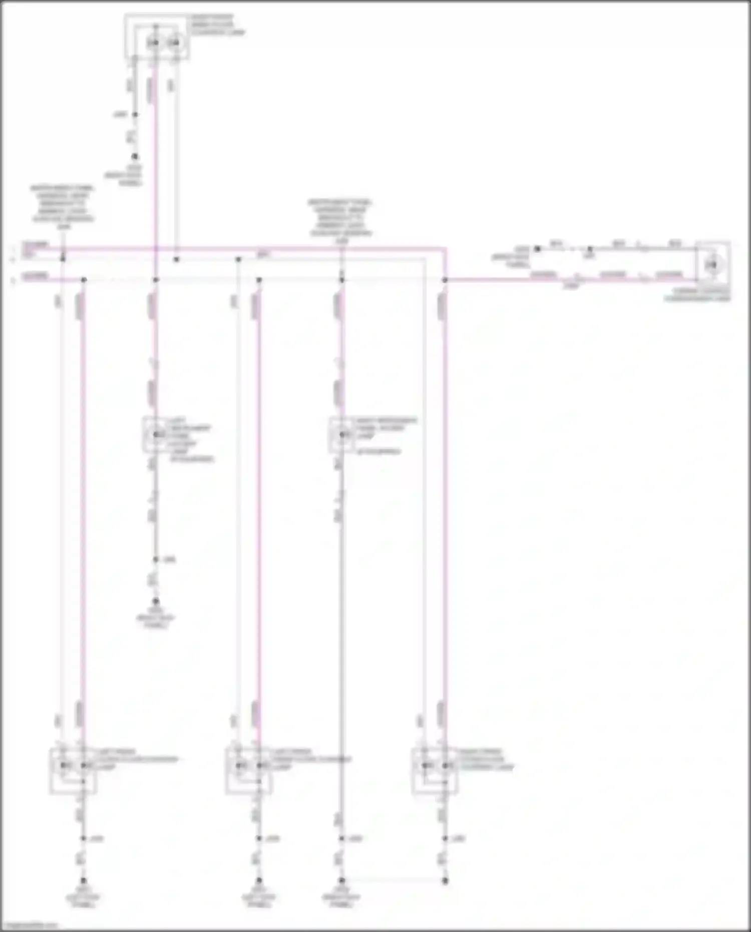 CT6 Cadillac I (2016-2019): Courtesy lamps circuit (6 of 6)