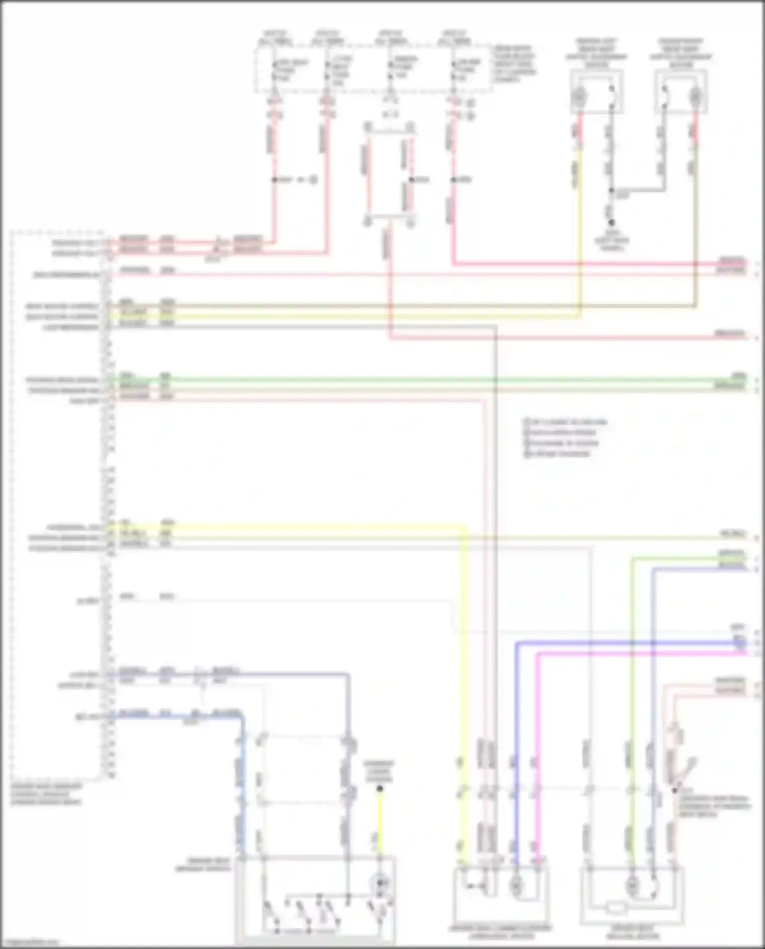 CT6 Cadillac I (2016-2019): Driver"s memory seat circuit (1 of 2)