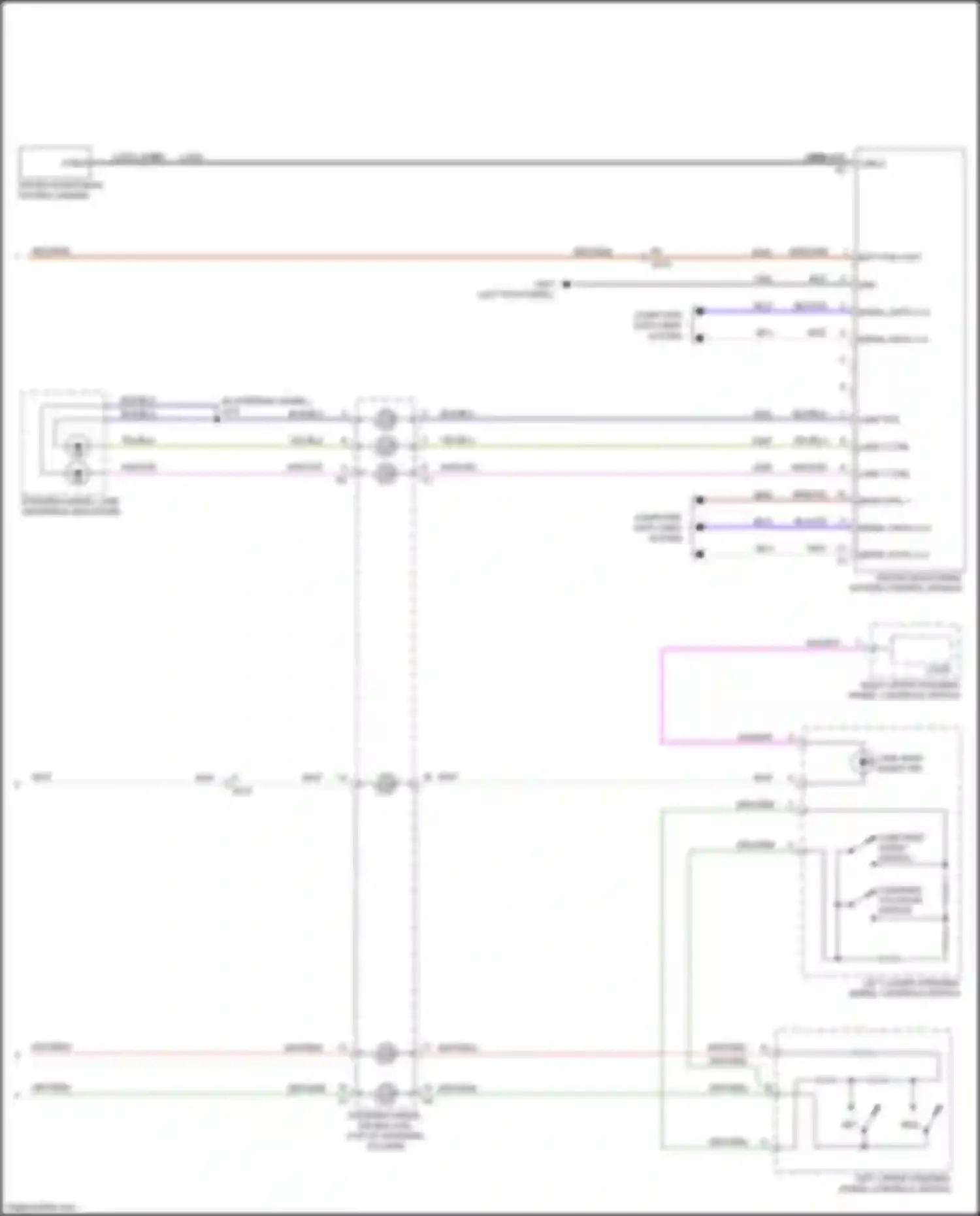 CT6 Cadillac I (2016-2019): Lane departure warning circuit, w/ super cruise package (2 of 2)
