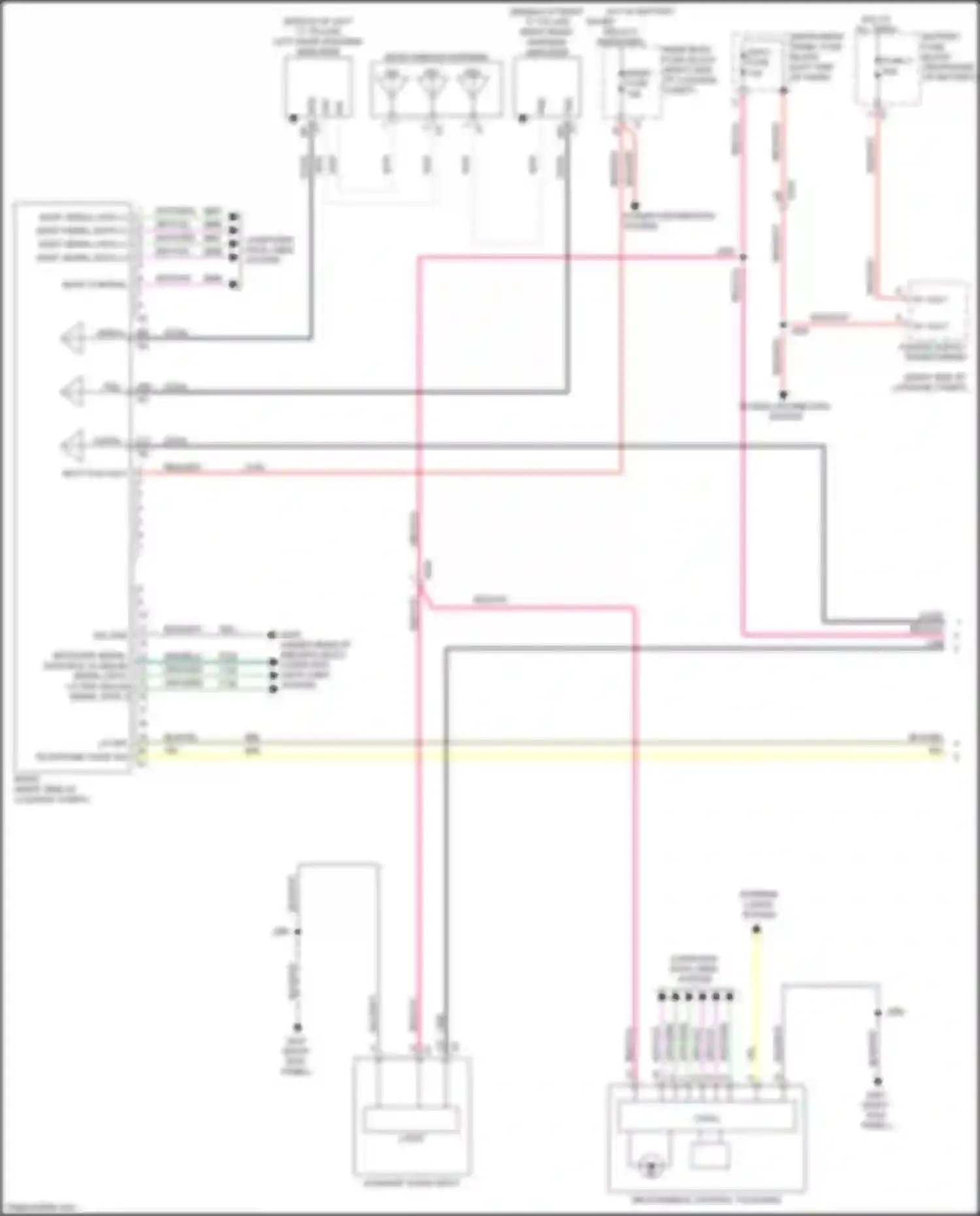 CT6 Cadillac I (2016-2019): Navigation circuit, w/o audiophile system (1 of 5)