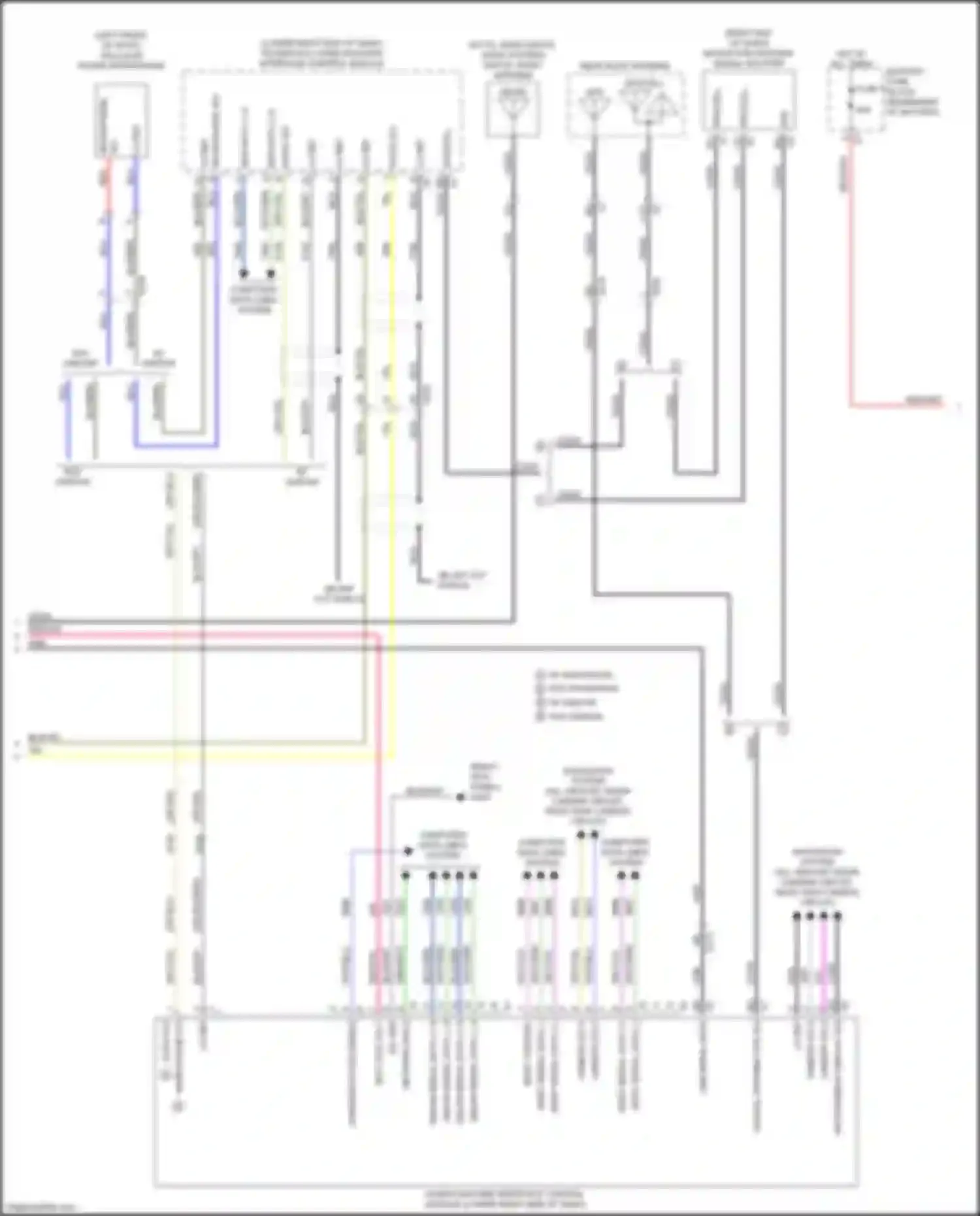 CT6 Cadillac I (2016-2019): Navigation circuit, w/o audiophile system (2 of 5)