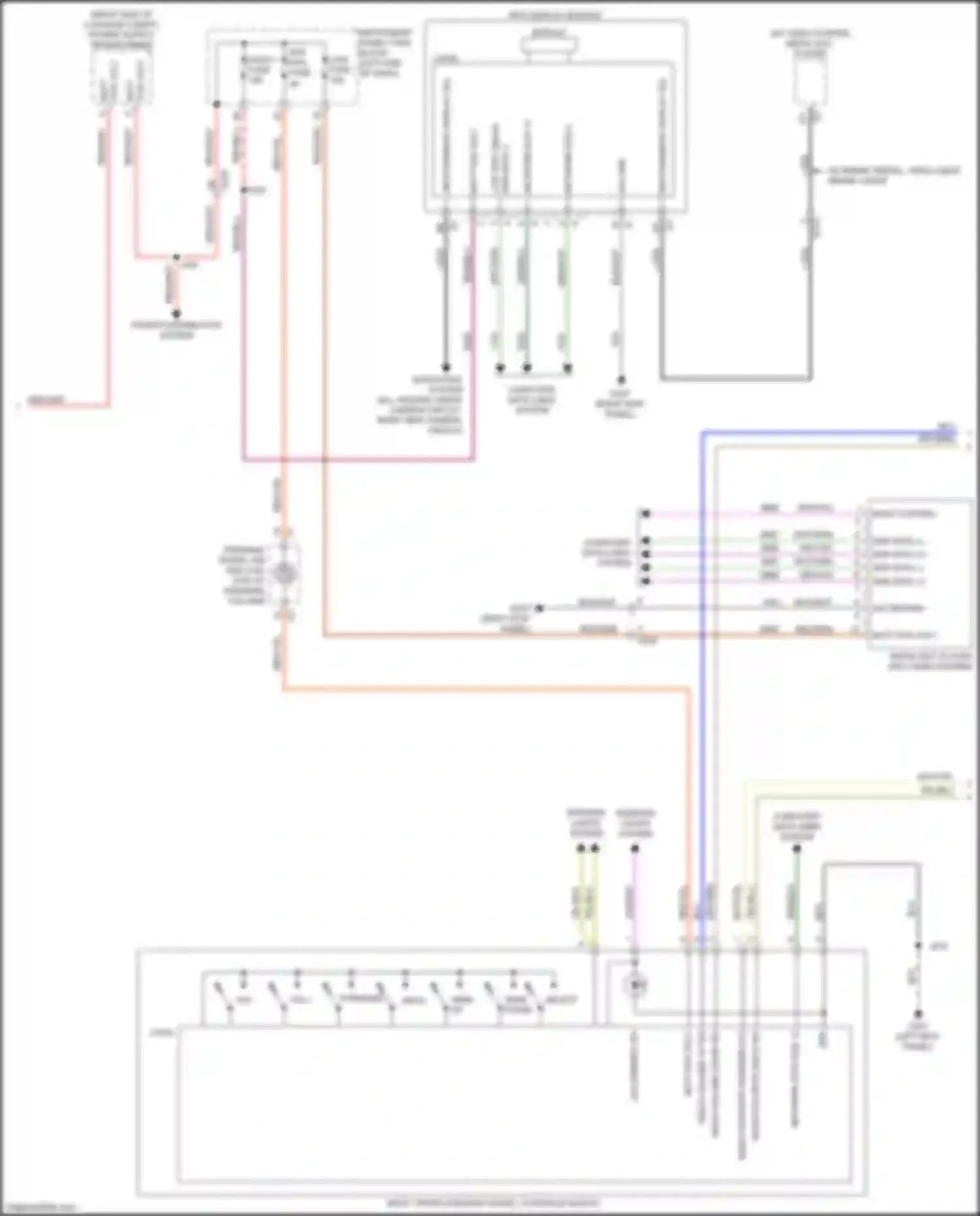 CT6 Cadillac I (2016-2019): Navigation circuit, w/o audiophile system (3 of 5)