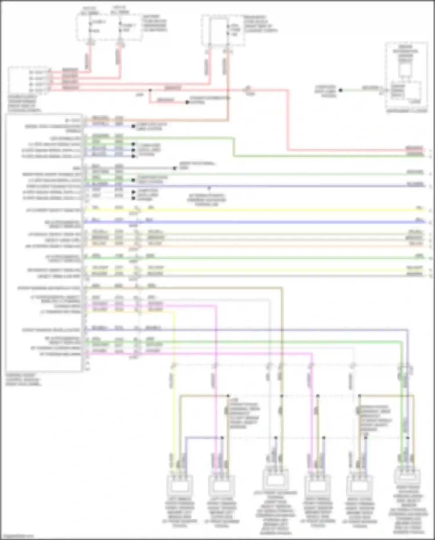 CT6 Cadillac I (2016-2019): Parking assistant circuit (1 of 2)