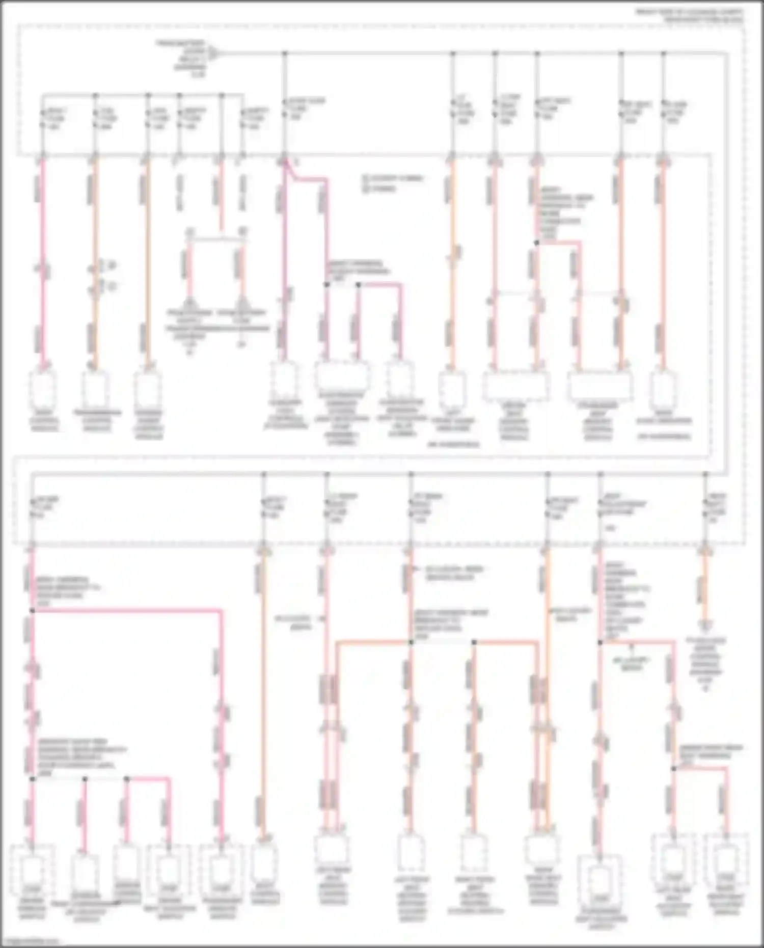 CT6 Cadillac I (2016-2019): Power distribution circuit, w/o super cruise package (4 of 9)