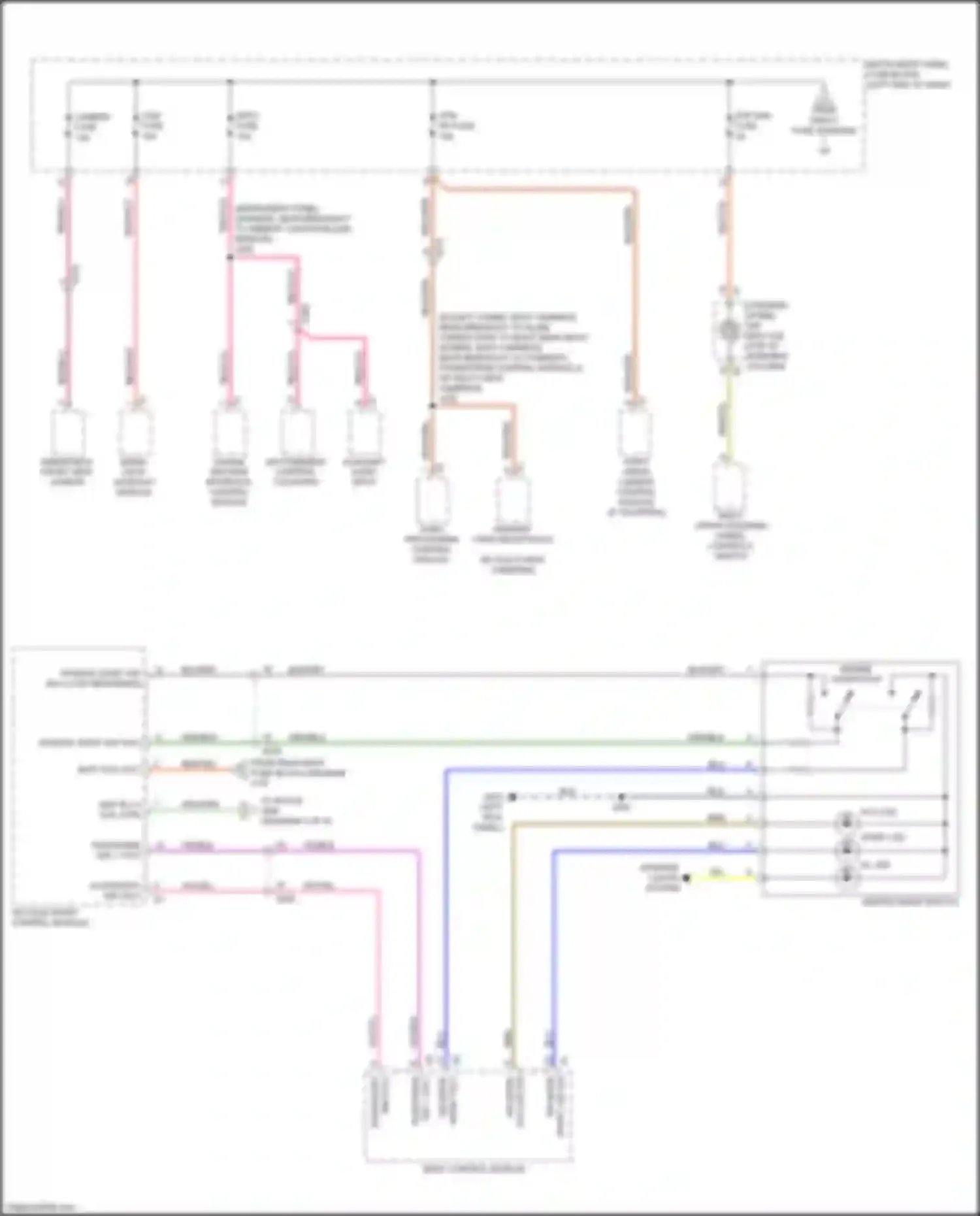 CT6 Cadillac I (2016-2019): Power distribution circuit, w/o super cruise package (9 of 9)