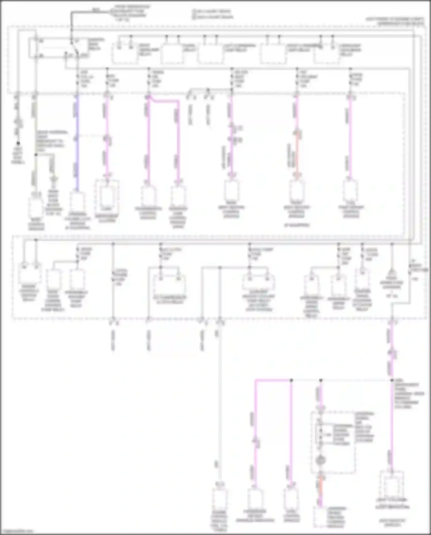 CT6 Cadillac I (2016-2019): Power distribution circuit, w/ super cruise package (2 of 10)