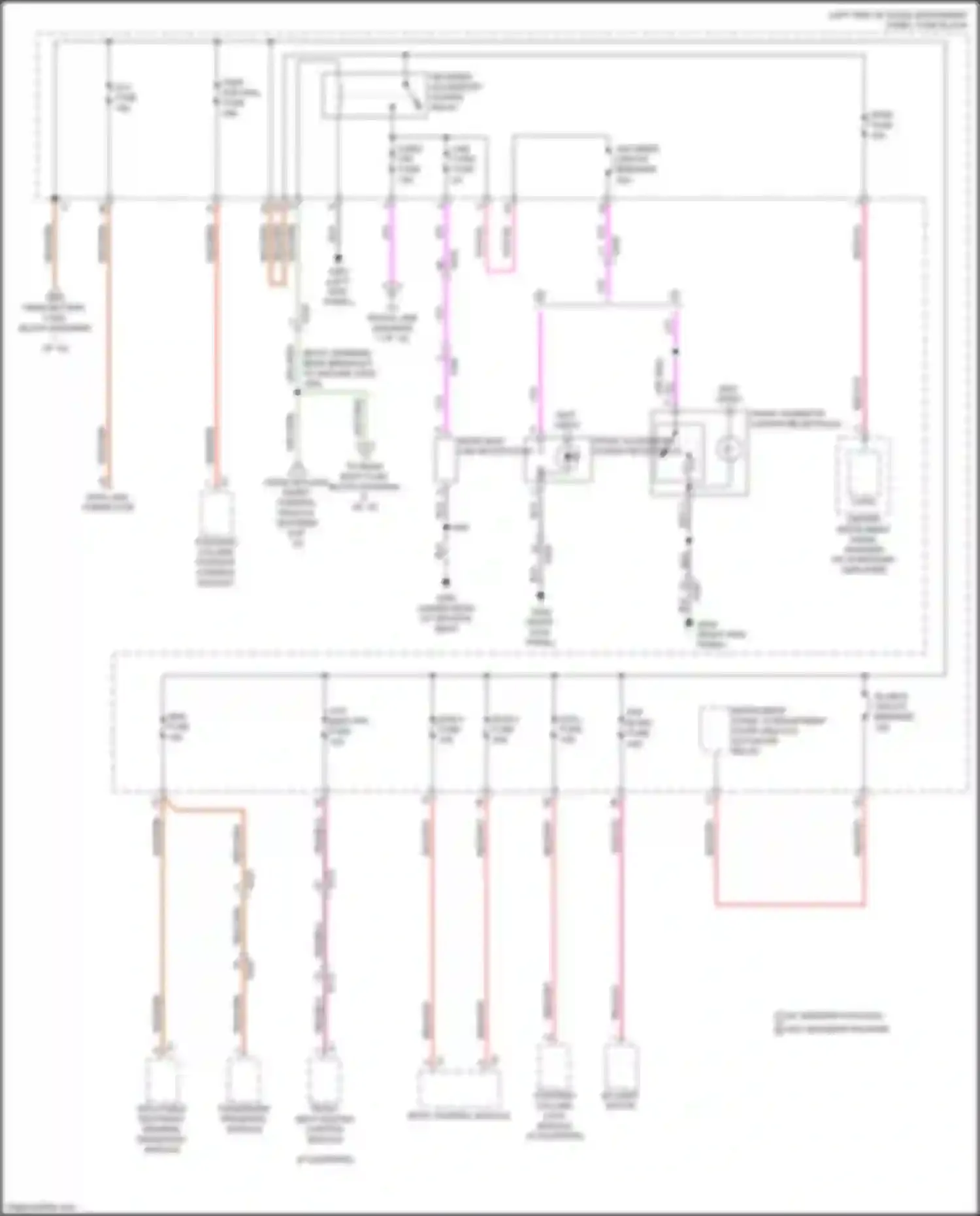 CT6 Cadillac I (2016-2019): Power distribution circuit, w/ super cruise package (3 of 10)