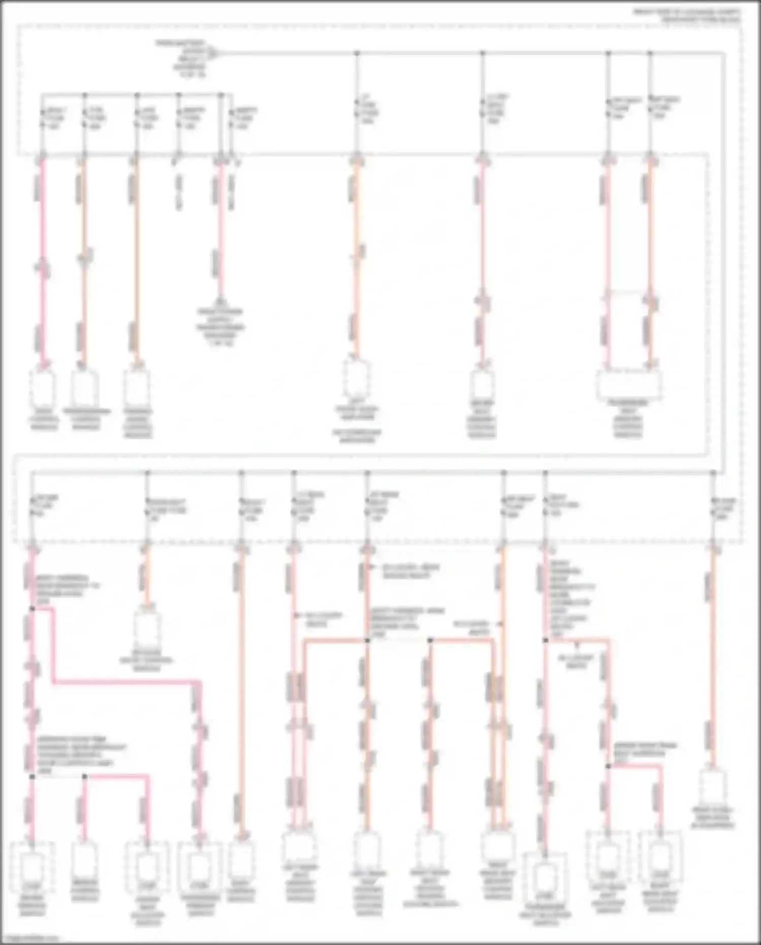 CT6 Cadillac I (2016-2019): Power distribution circuit, w/ super cruise package (4 of 10)