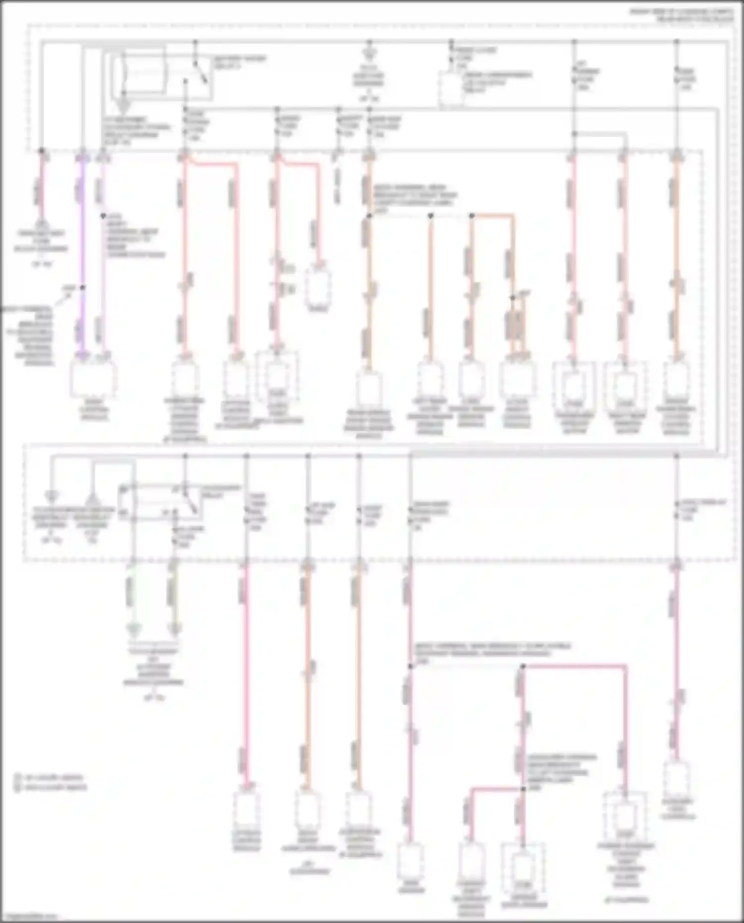 CT6 Cadillac I (2016-2019): Power distribution circuit, w/ super cruise package (5 of 10)