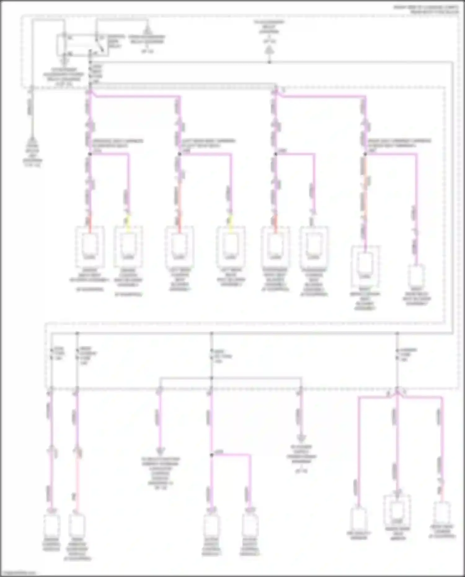CT6 Cadillac I (2016-2019): Power distribution circuit, w/ super cruise package (6 of 10)