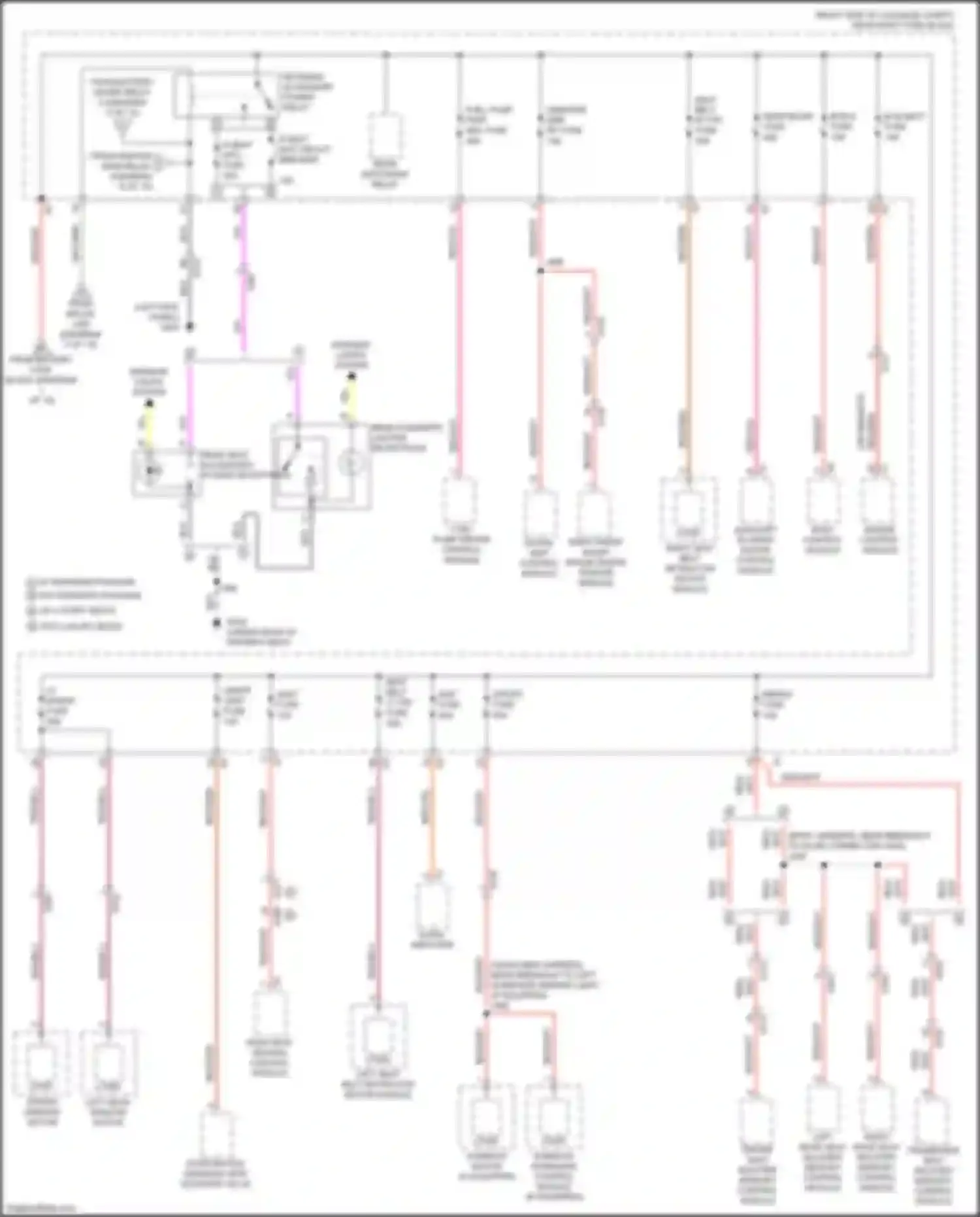 CT6 Cadillac I (2016-2019): Power distribution circuit, w/ super cruise package (8 of 10)