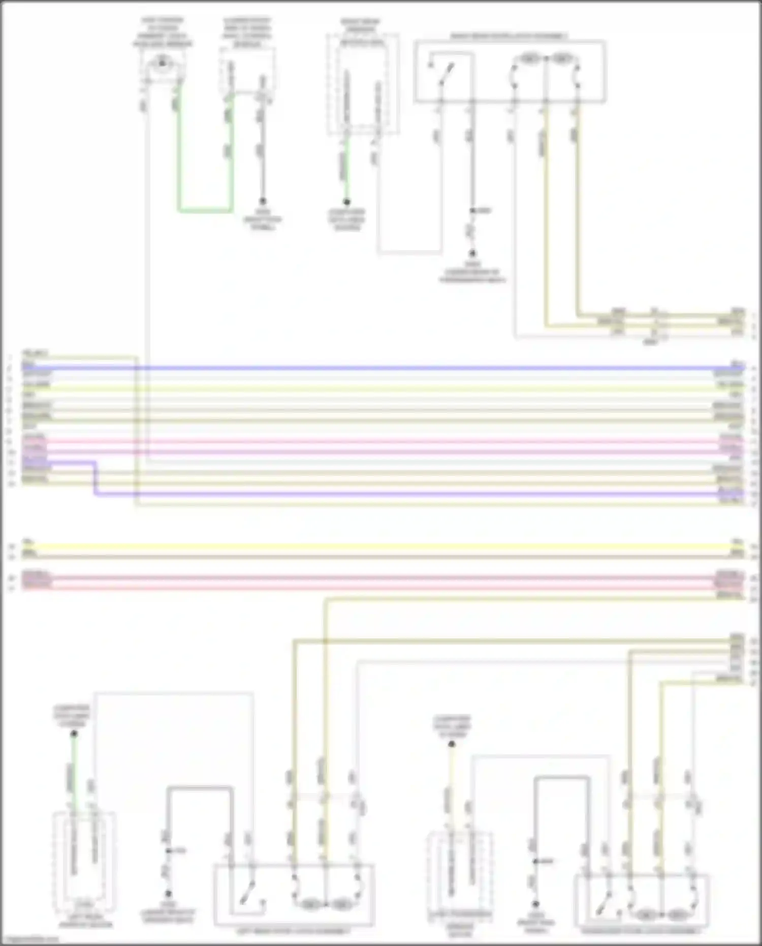 CT6 Cadillac I (2016-2019): Power door locks circuit (4 of 5)