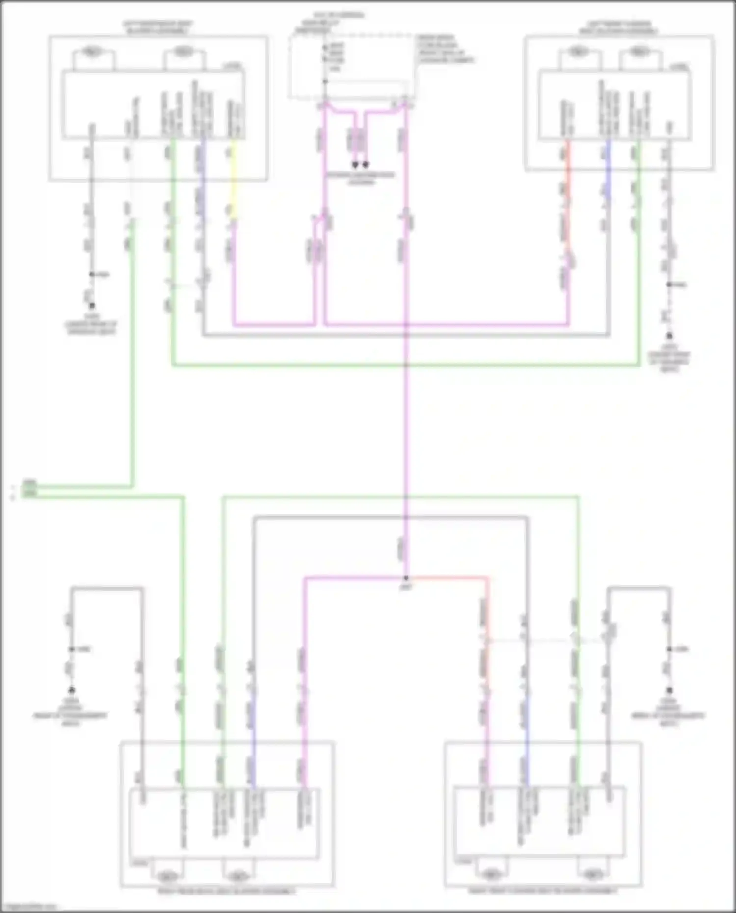 CT6 Cadillac I (2016-2019): Rear heated seats circuit (3 of 3)