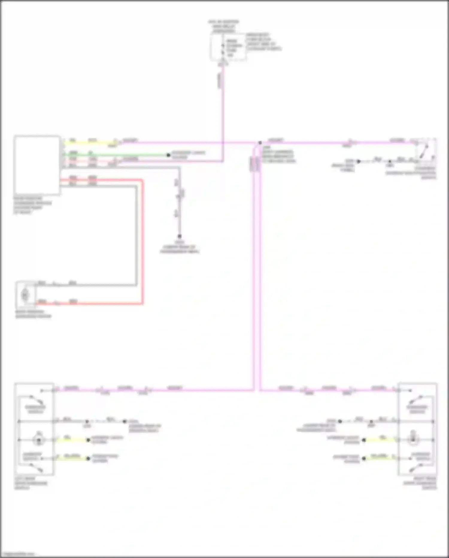 CT6 Cadillac I (2016-2019): Rear window sun shade circuit