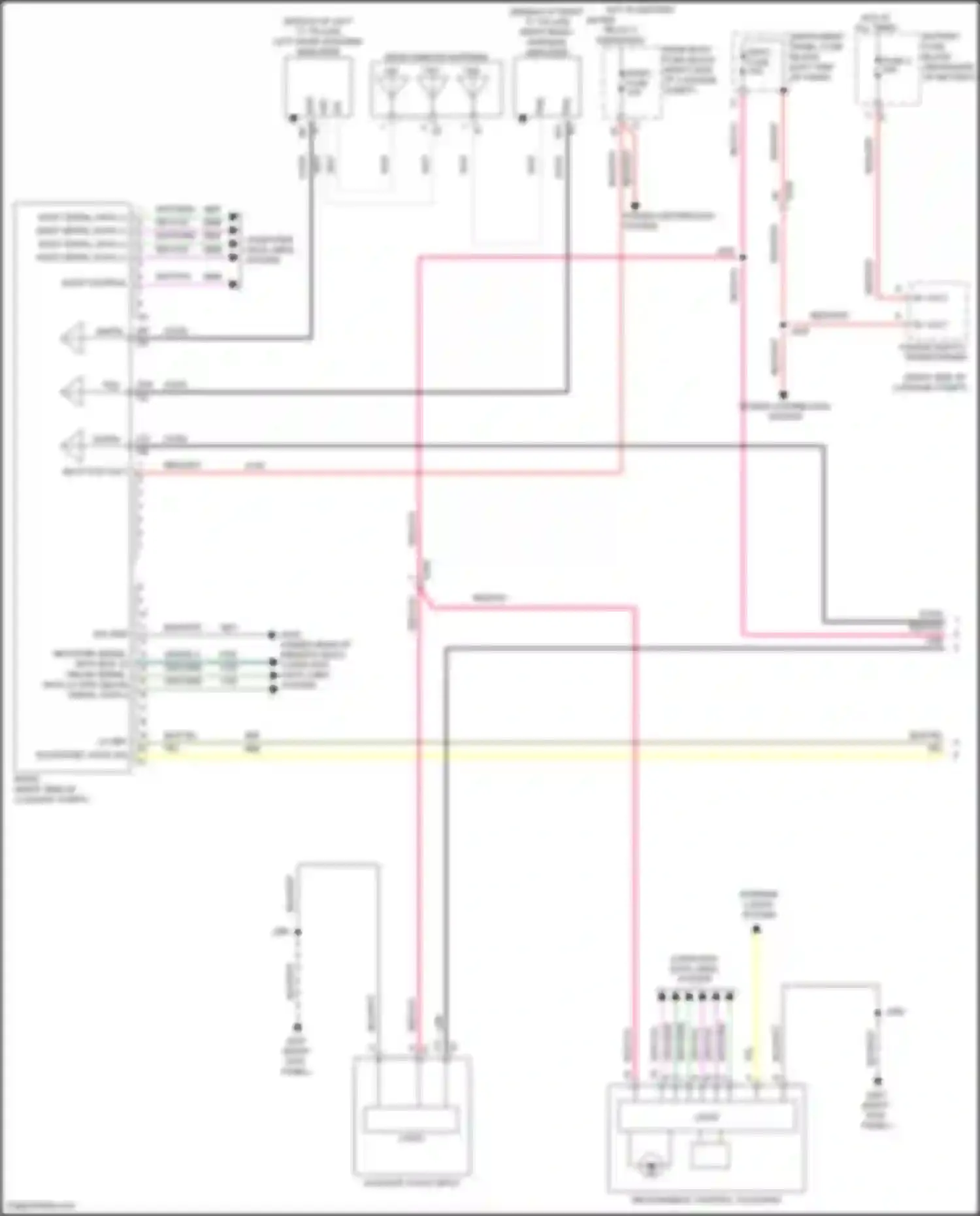 CT6 Cadillac I (2016-2019): Radio circuit, w/o audiophile system (1 of 5)